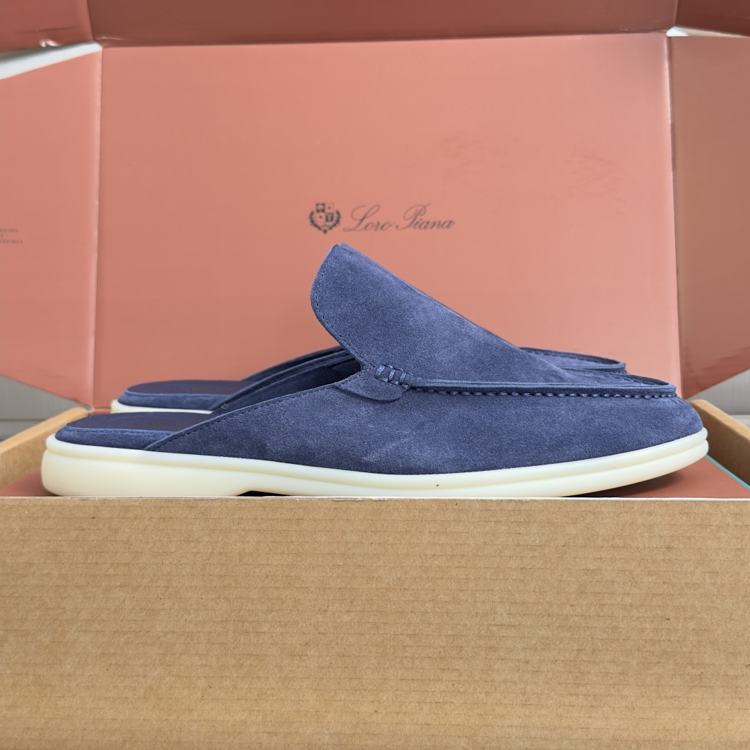 顶级版本：男款Loro Piana 诺悠翩雅 Summer Walk系列 LP 老钱风 休闲 平底 乐福