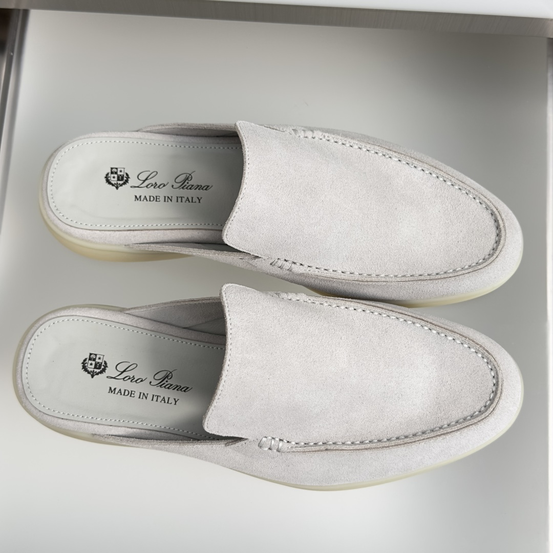 顶级版本：男款Loro Piana 诺悠翩雅 Summer Walk系列 LP 老钱风 休闲 平底 乐福
