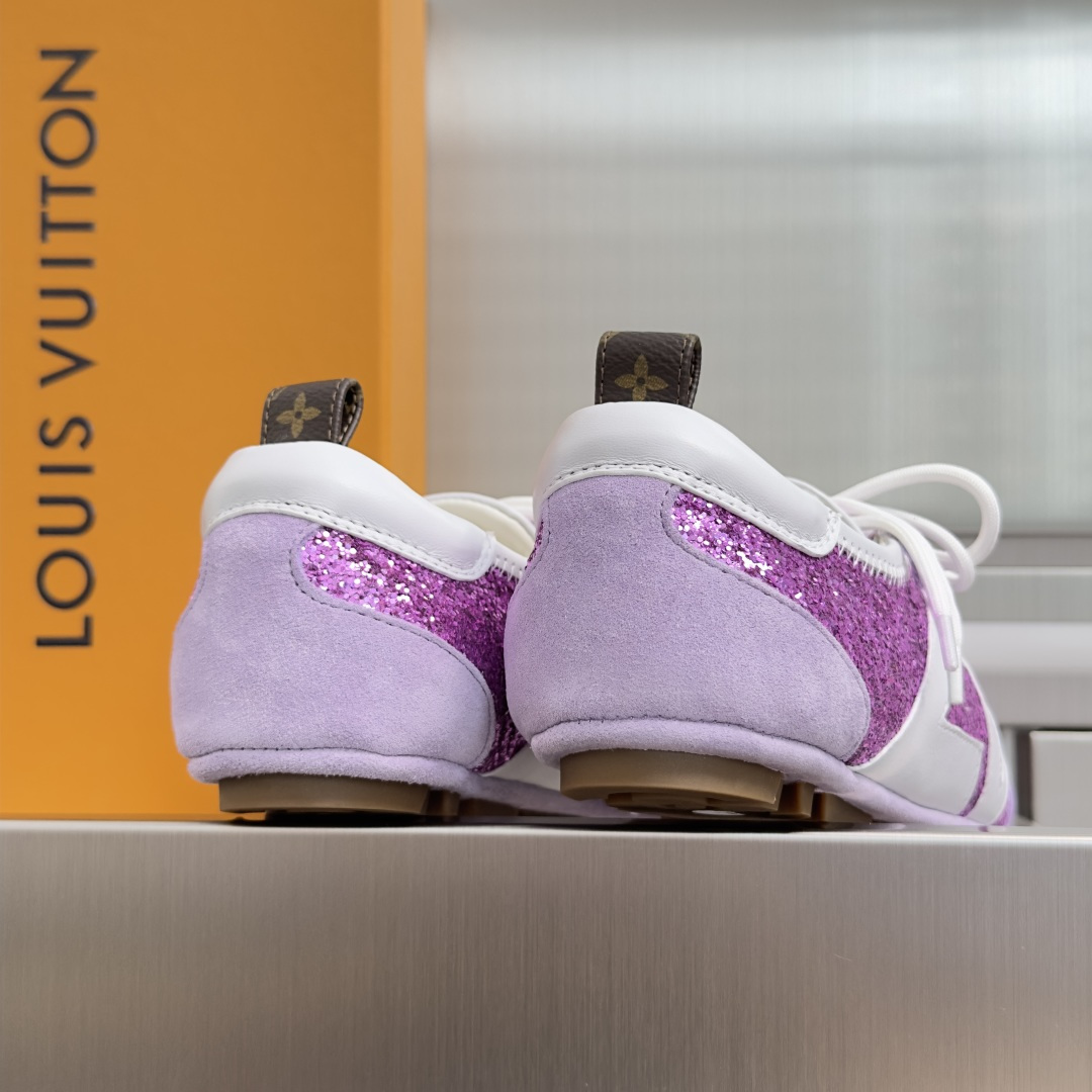 顶级版本：女款LV路易威登 L家 驴牌 最新Sneakerina系列 情侣款 玛丽珍 格利特 芭蕾运动鞋