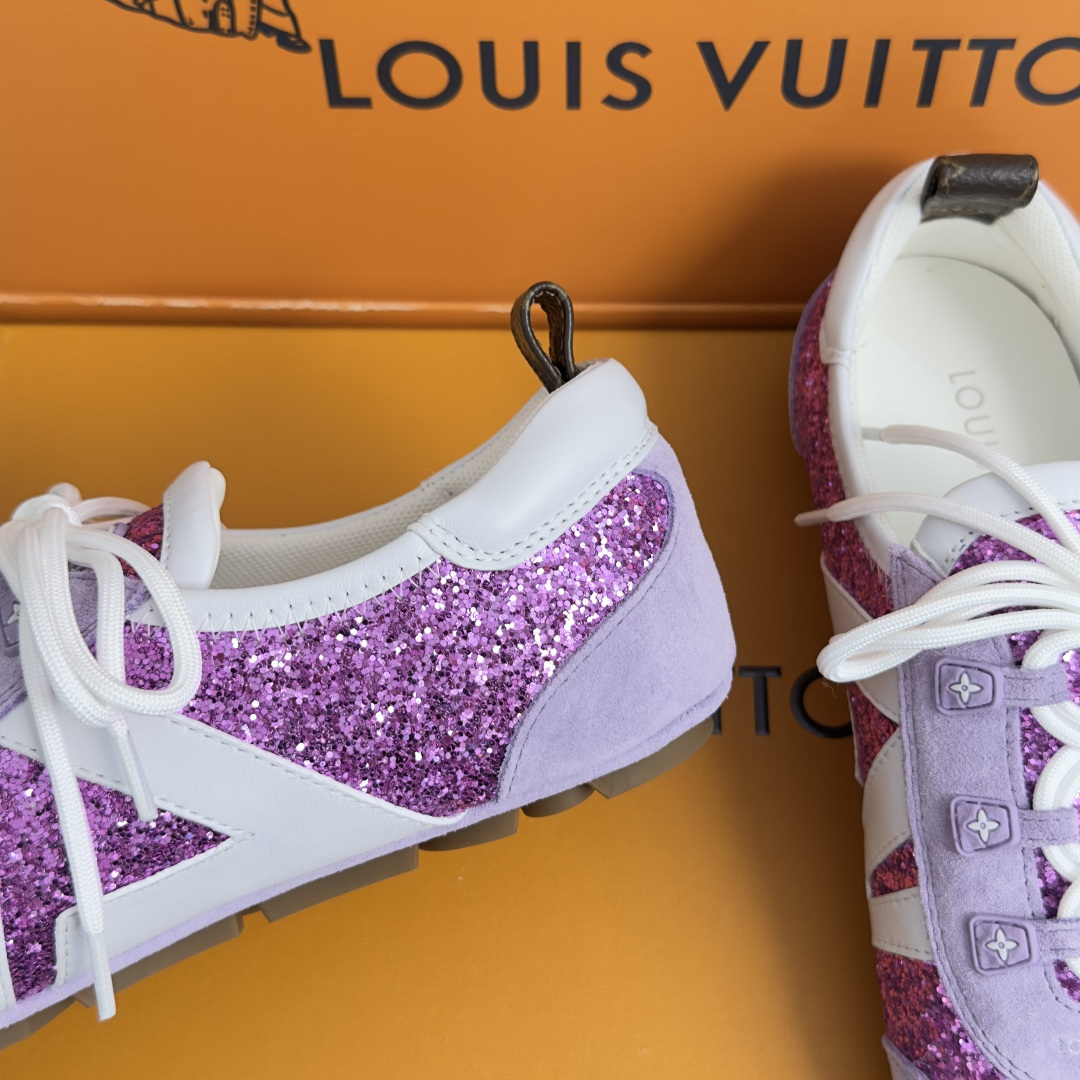 顶级版本：女款LV路易威登 L家 驴牌 最新Sneakerina系列 情侣款 玛丽珍 格利特 芭蕾运动鞋