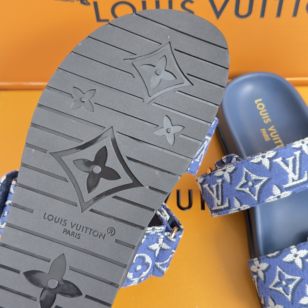 顶级版本LV 路易威登L家 驴牌 Isola Comfort系列 厚底 凉拖鞋 男士+10本款 LV I