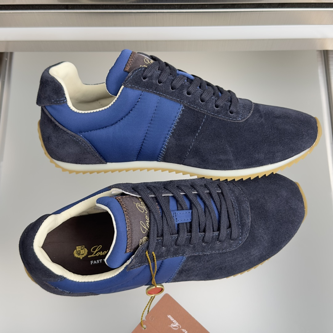 顶级版本：情侣款Loro Piana 诺悠翩雅 Fast Walk系列 LP 老钱风 情侣款 休闲 运动