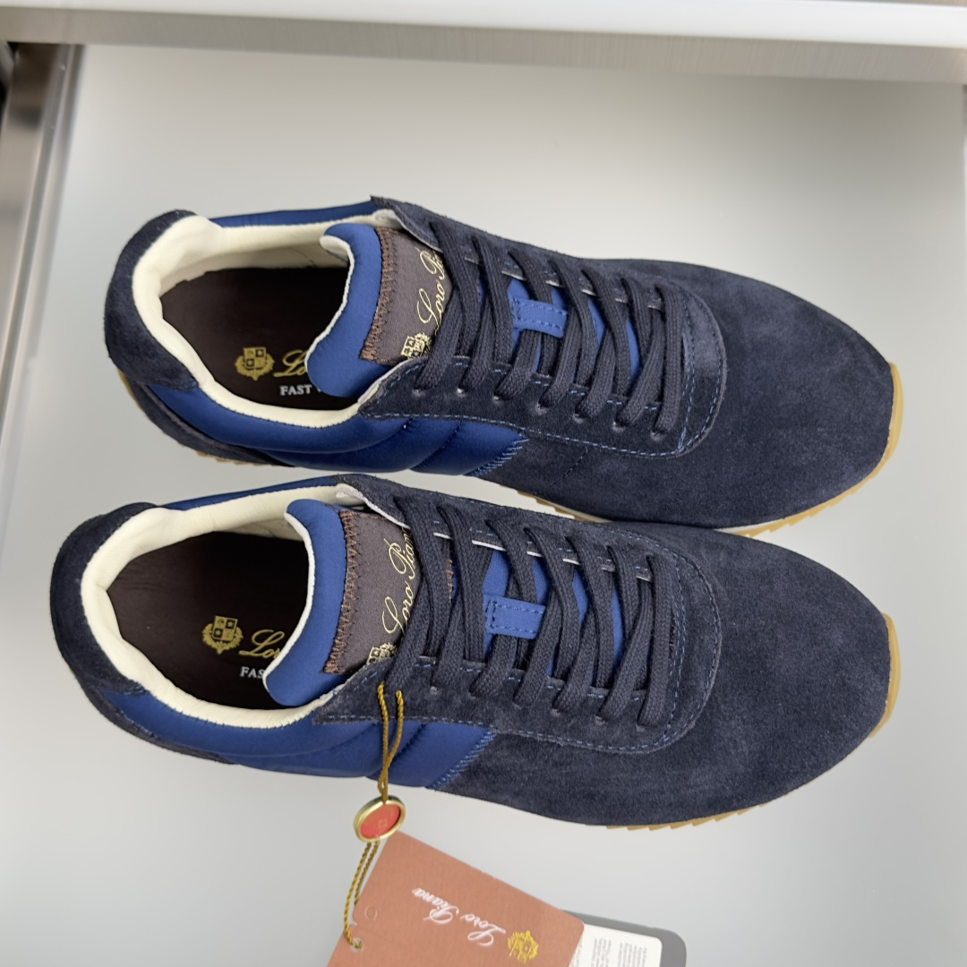 顶级版本：情侣款Loro Piana 诺悠翩雅 Fast Walk系列 LP 老钱风 情侣款 休闲 运动