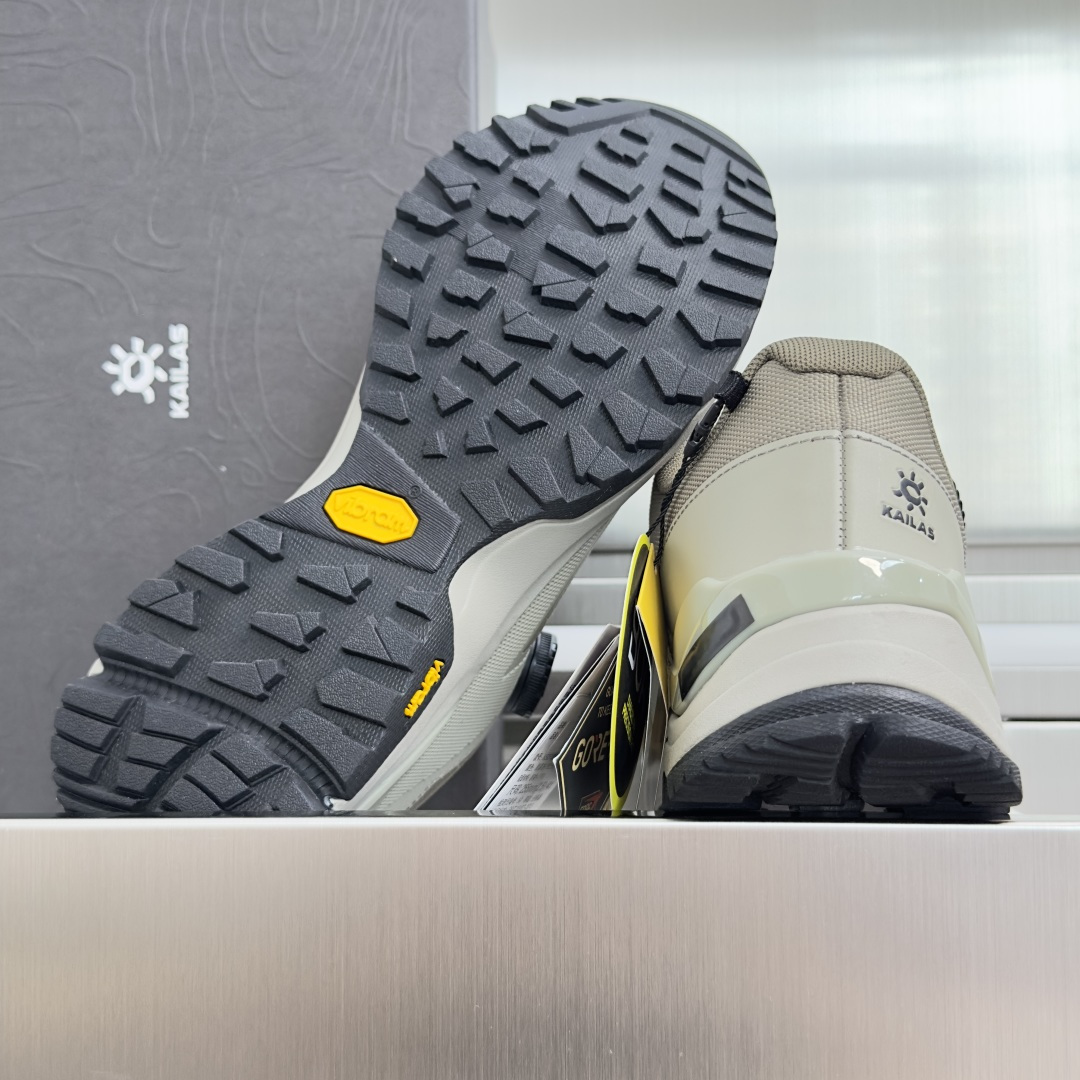 顶级版本：男款 Kailas ·凯乐石 界山 Gtx Boa 户外 防水 登山 徒步鞋  采用Vibram XS TRE