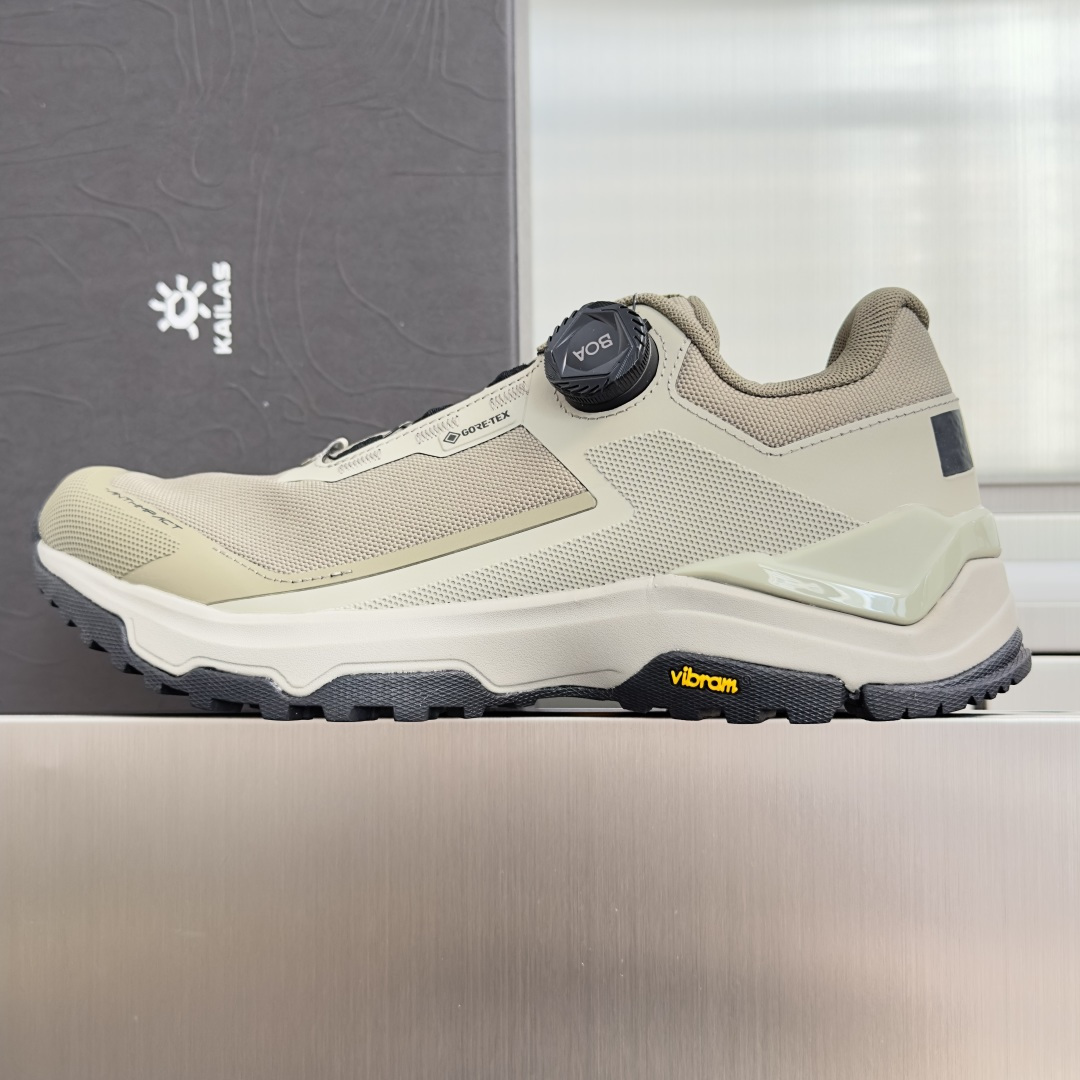 顶级版本：男款 Kailas ·凯乐石 界山 Gtx Boa 户外 防水 登山 徒步鞋  采用Vibram XS TRE