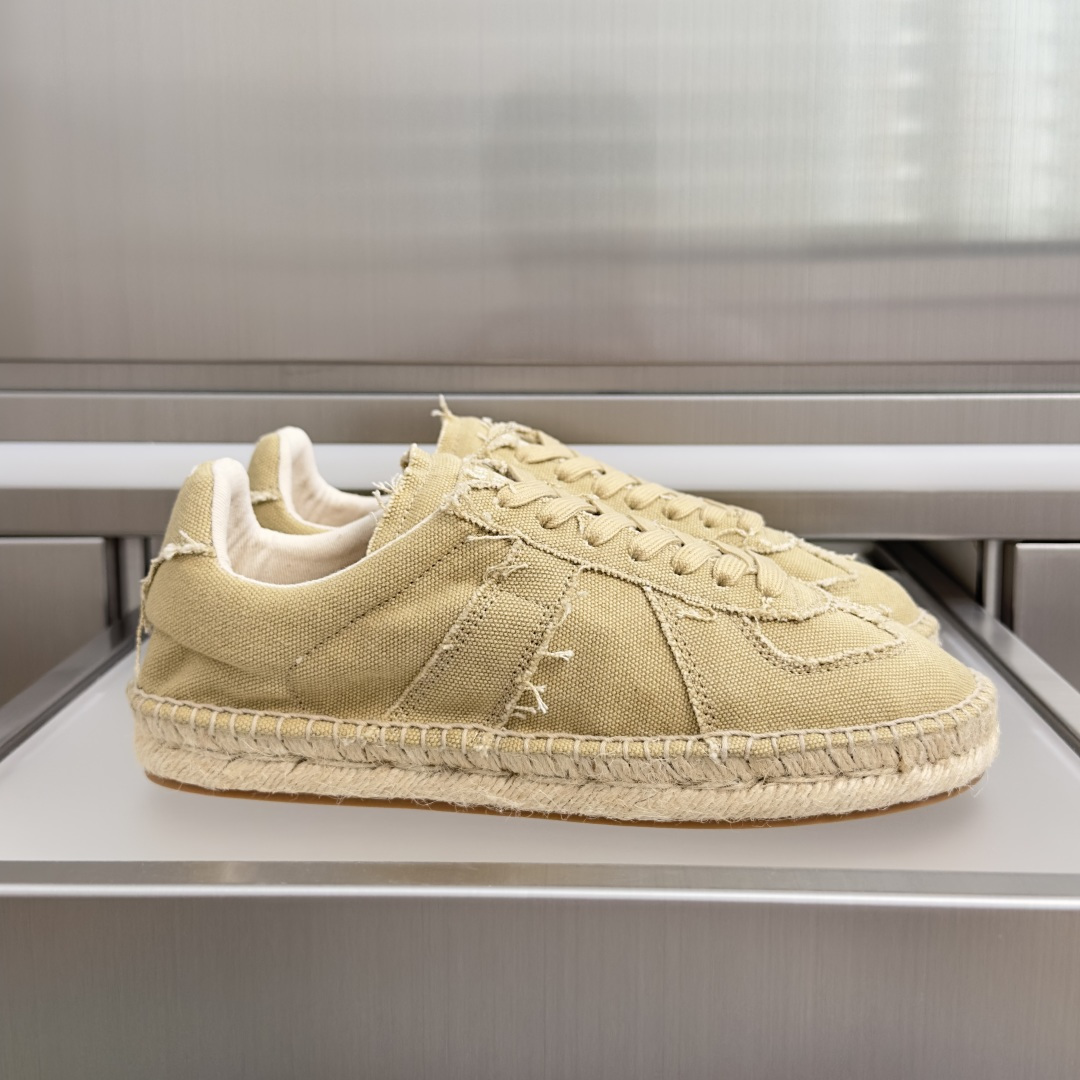 顶级版本：女款 MaisonMargiela MM6 马吉拉  帆布 麻绳底 厚底 德训鞋 休闲 运动鞋 季新款的Mai