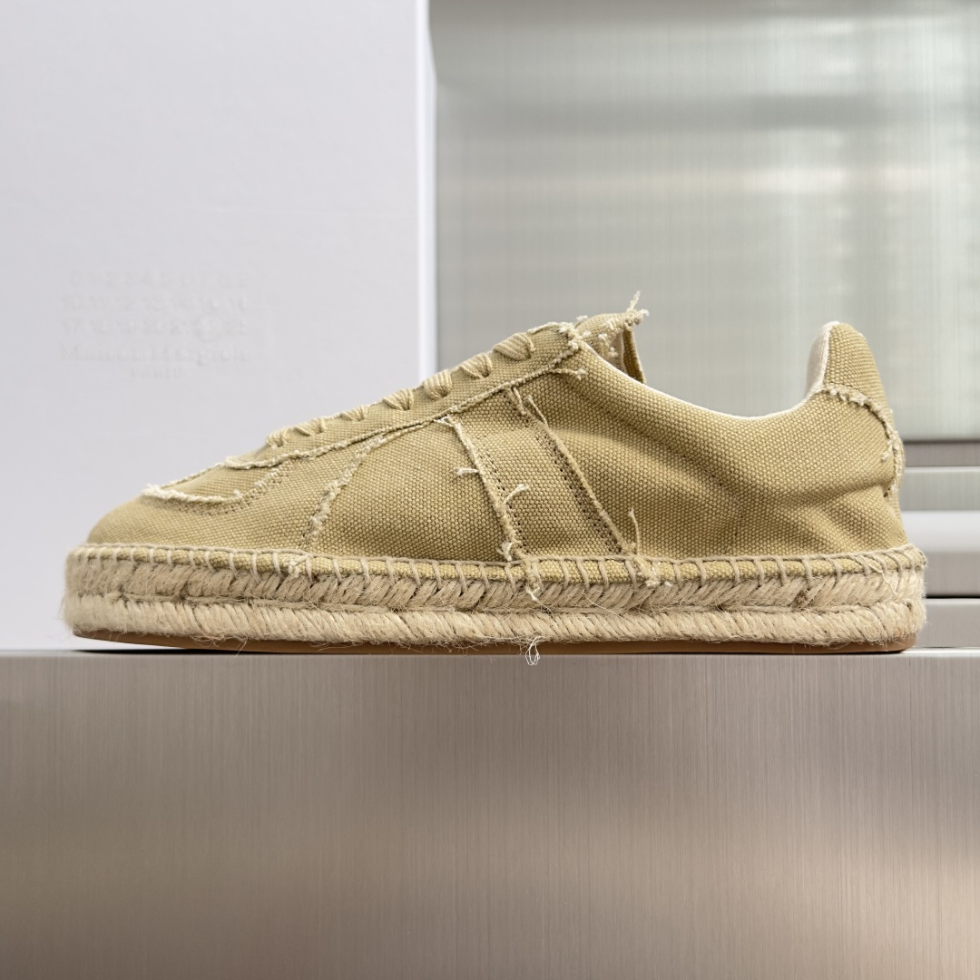 顶级版本：女款 MaisonMargiela MM6 马吉拉  帆布 麻绳底 厚底 德训鞋 休闲 运动鞋 季新款的Mai