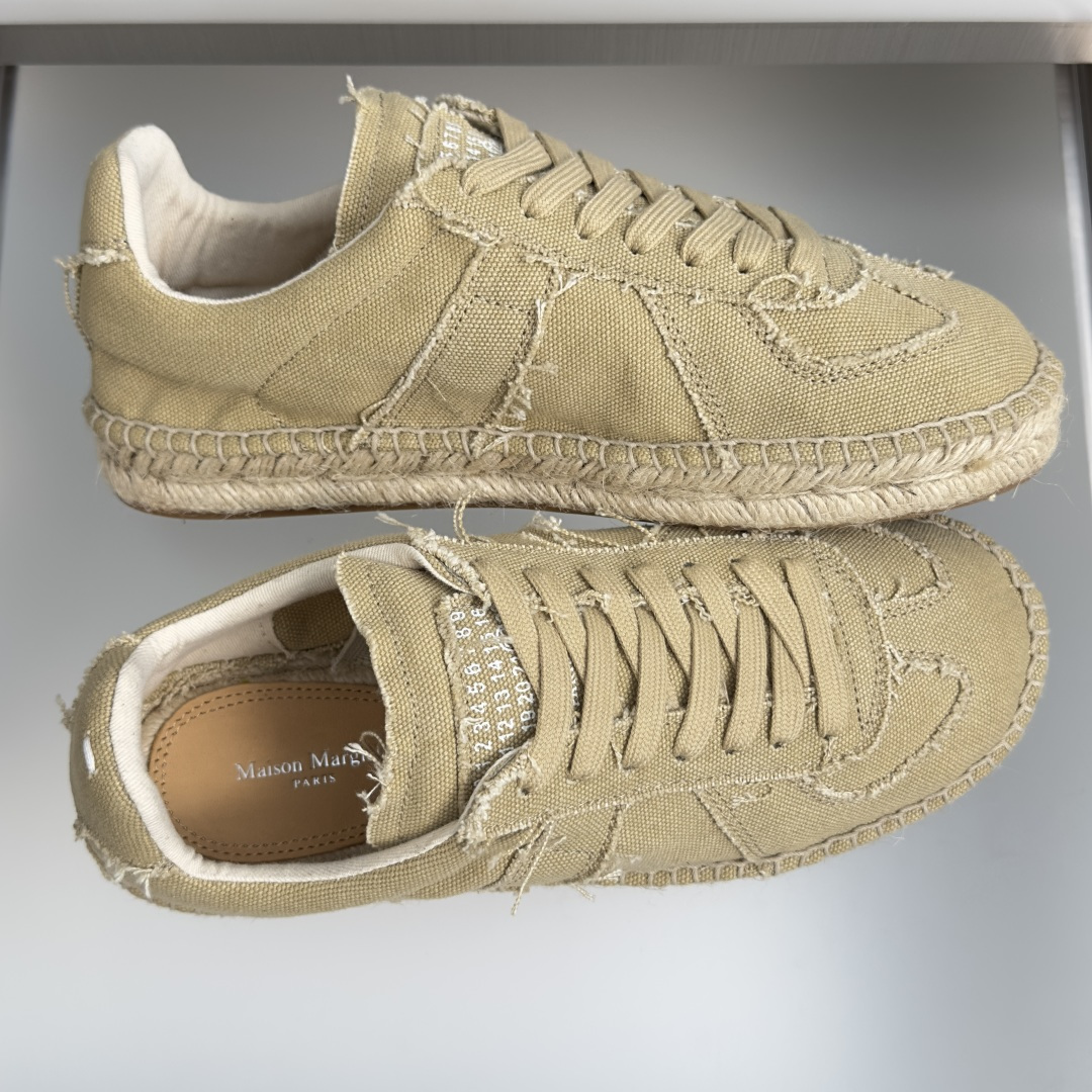 顶级版本：女款 MaisonMargiela MM6 马吉拉  帆布 麻绳底 厚底 德训鞋 休闲 运动鞋 季新款的Mai
