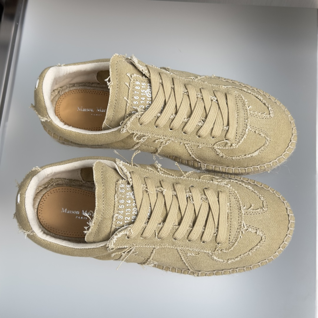 顶级版本：女款 MaisonMargiela MM6 马吉拉  帆布 麻绳底 厚底 德训鞋 休闲 运动鞋 季新款的Mai