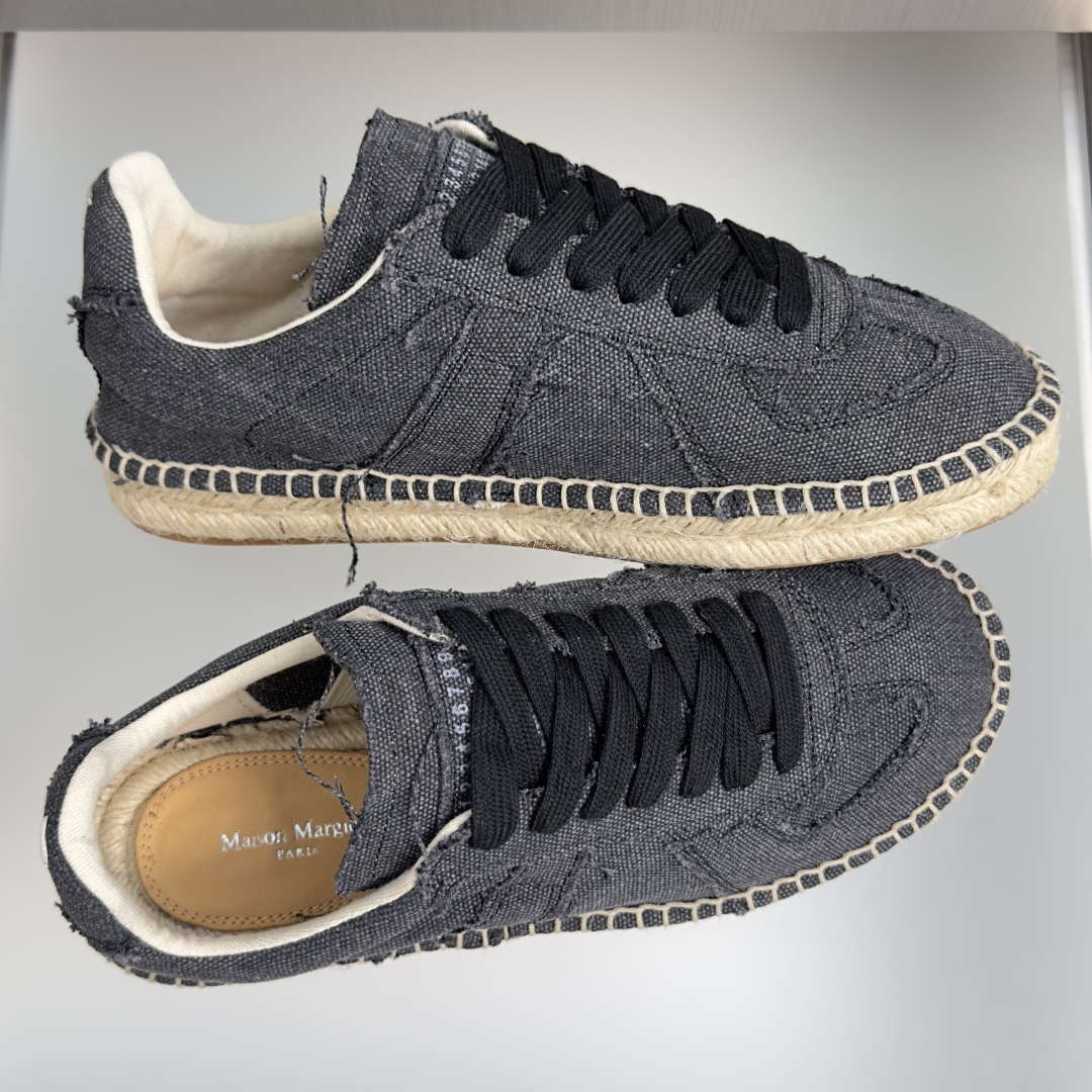顶级版本：女款 MaisonMargiela MM6 马吉拉  帆布 麻绳底 厚底 德训鞋 休闲 运动鞋 季新款的Mai