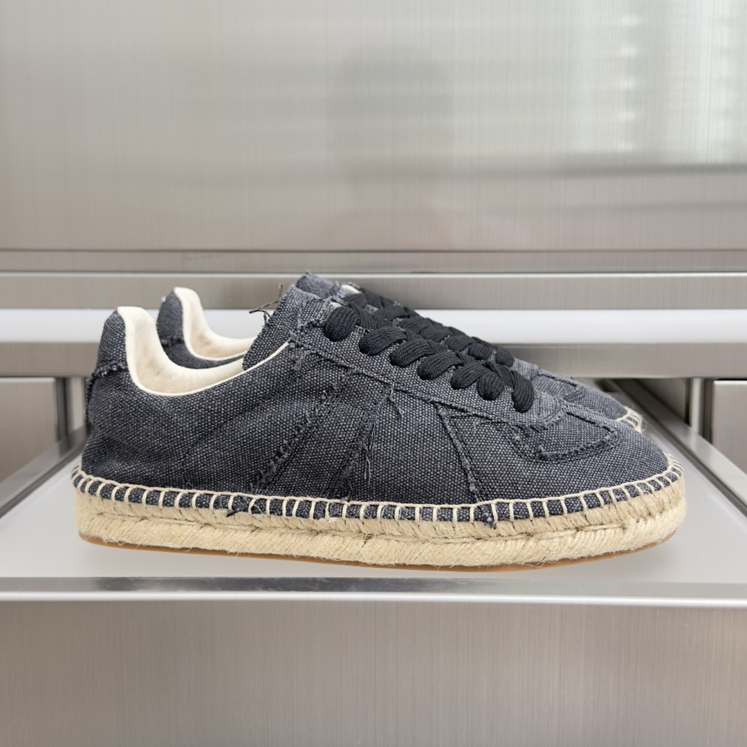 顶级版本：女款 MaisonMargiela MM6 马吉拉  帆布 麻绳底 厚底 德训鞋 休闲 运动鞋 季新款的Mai