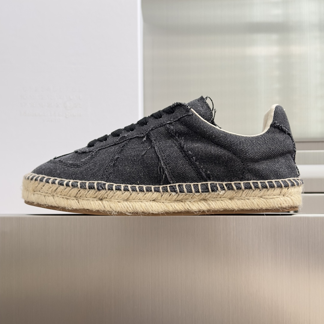 顶级版本：女款 MaisonMargiela MM6 马吉拉  帆布 麻绳底 厚底 德训鞋 休闲 运动鞋 季新款的Mai