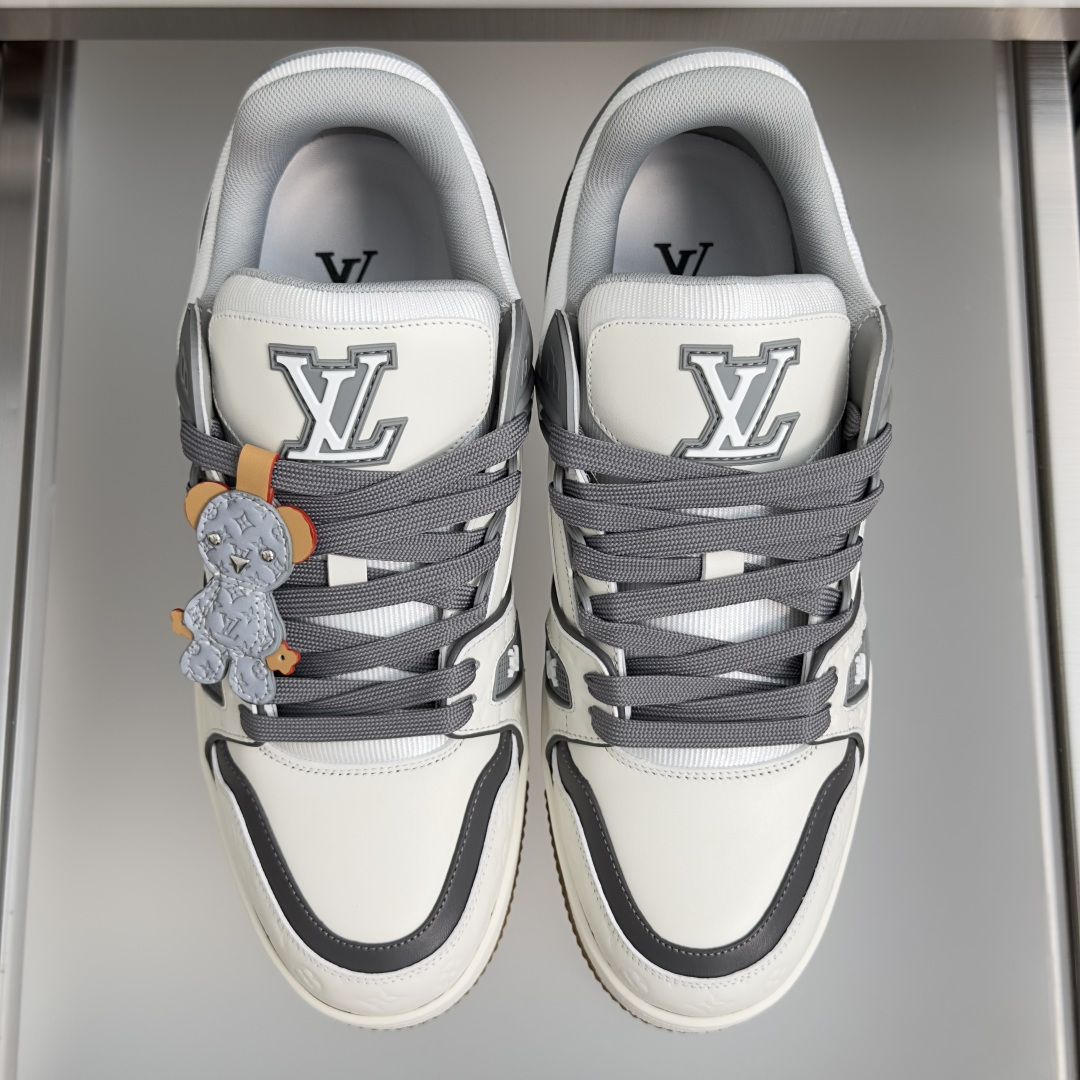 顶级版本：情侣款 LV Trainer路易威登 驴牌 L家 情侣款 休闲 运动鞋 滑板鞋 本款 LV Trainer 运