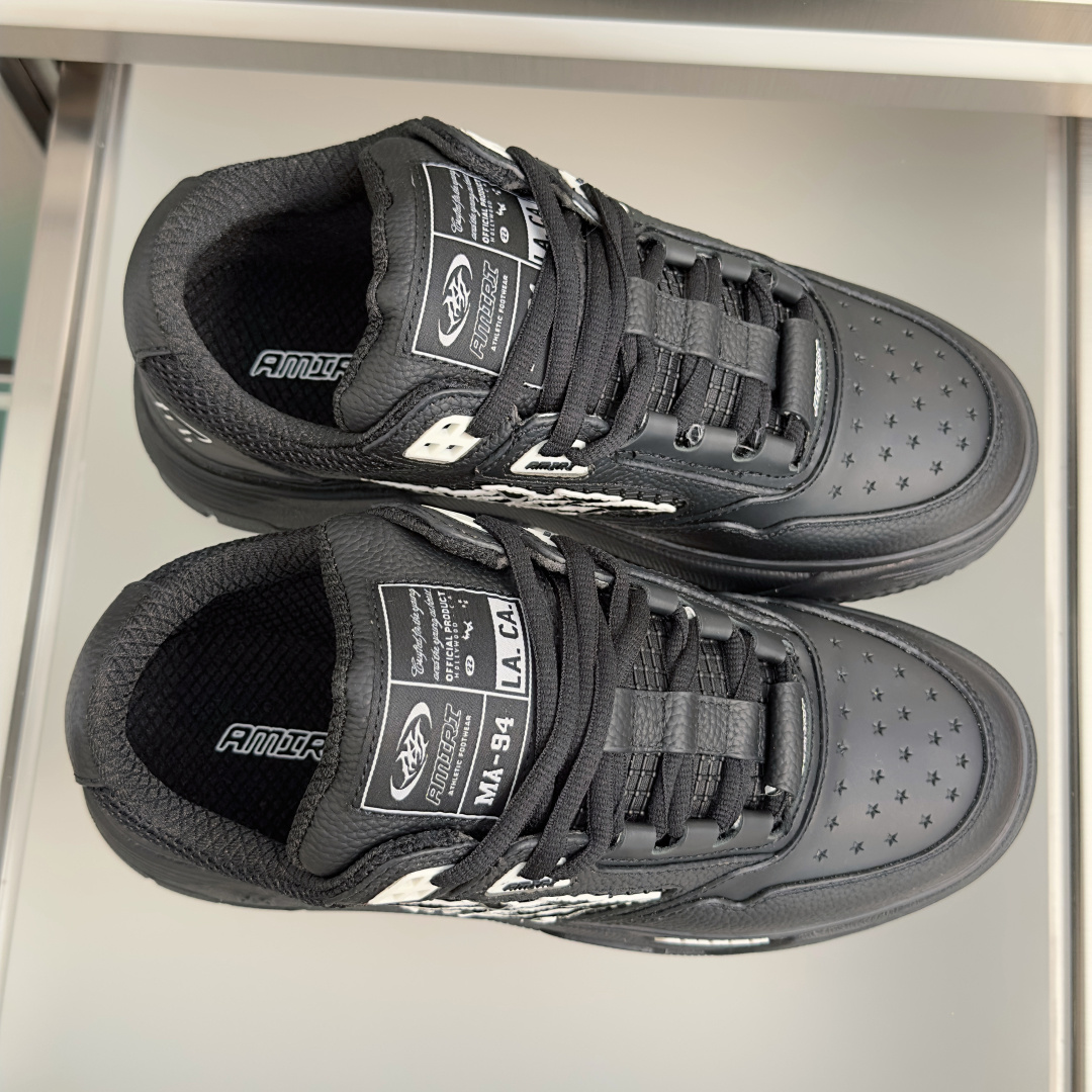 顶级版本：情侣款 AMIRI 埃米尔 最新MA Skyline系列 复古 厚底 魔术贴 情侣款 休闲 运动鞋 篮球鞋 板