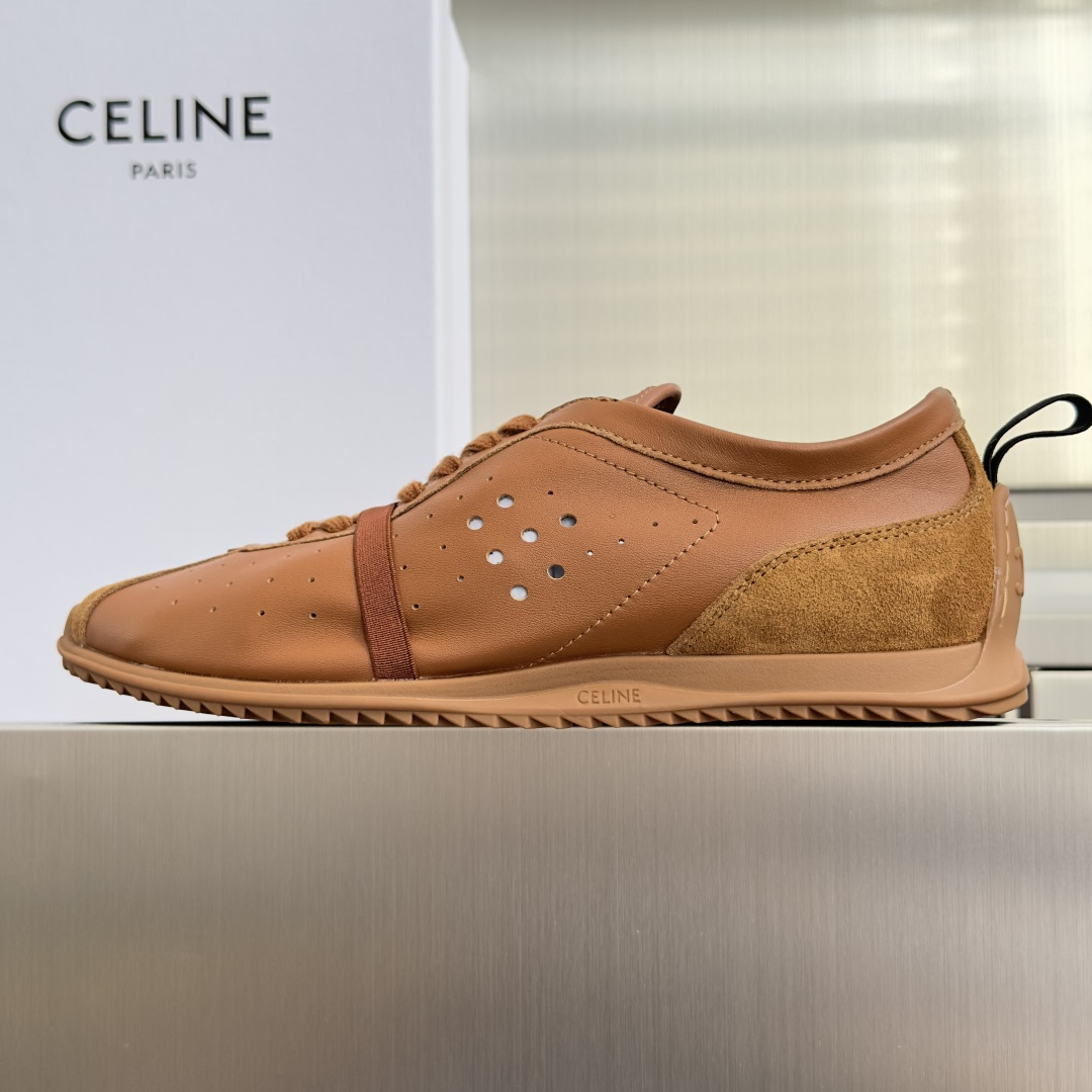 顶级版本：女款 Celine 思琳/赛琳 最新Racer系列 复古 休闲 运动鞋 原版购入开发 做货 这款Racer运动