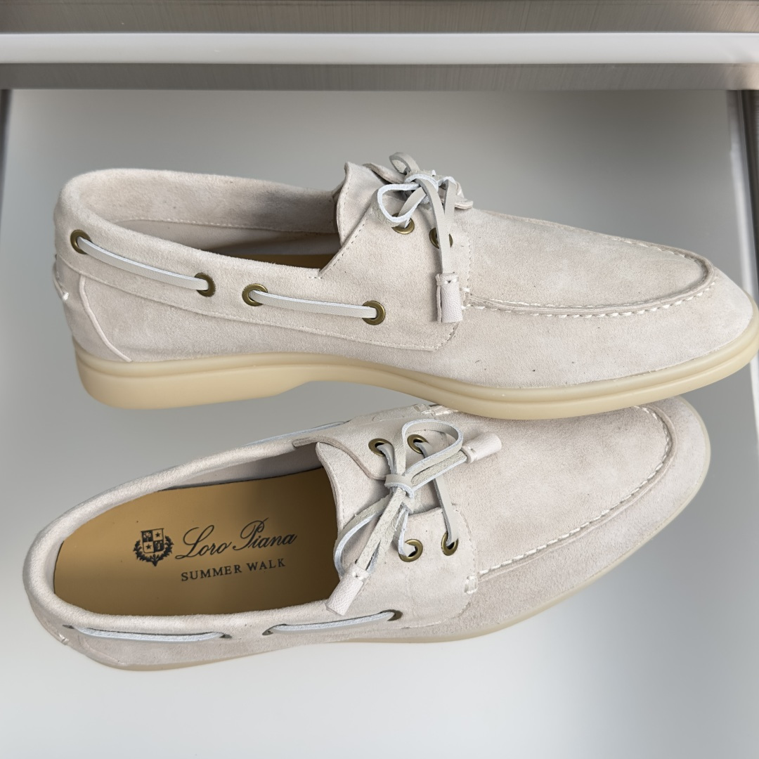 顶级版本：女款 Loro Piana 诺悠翩雅 Summer Walk系列 LP 老钱风 休闲 平底 乐福鞋  这款乐福