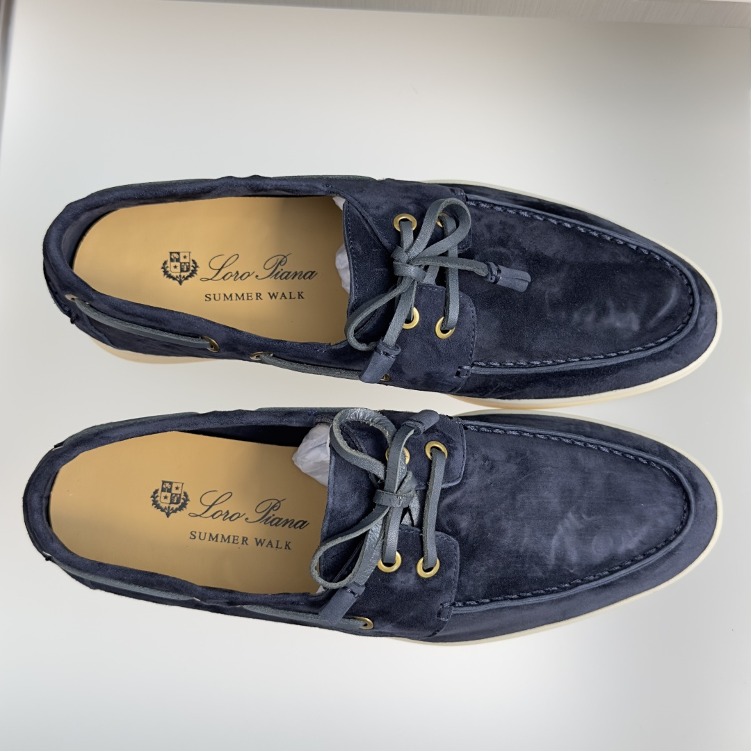 顶级版本：女款 Loro Piana 诺悠翩雅 Summer Walk系列 LP 老钱风 休闲 平底 乐福鞋  这款乐福