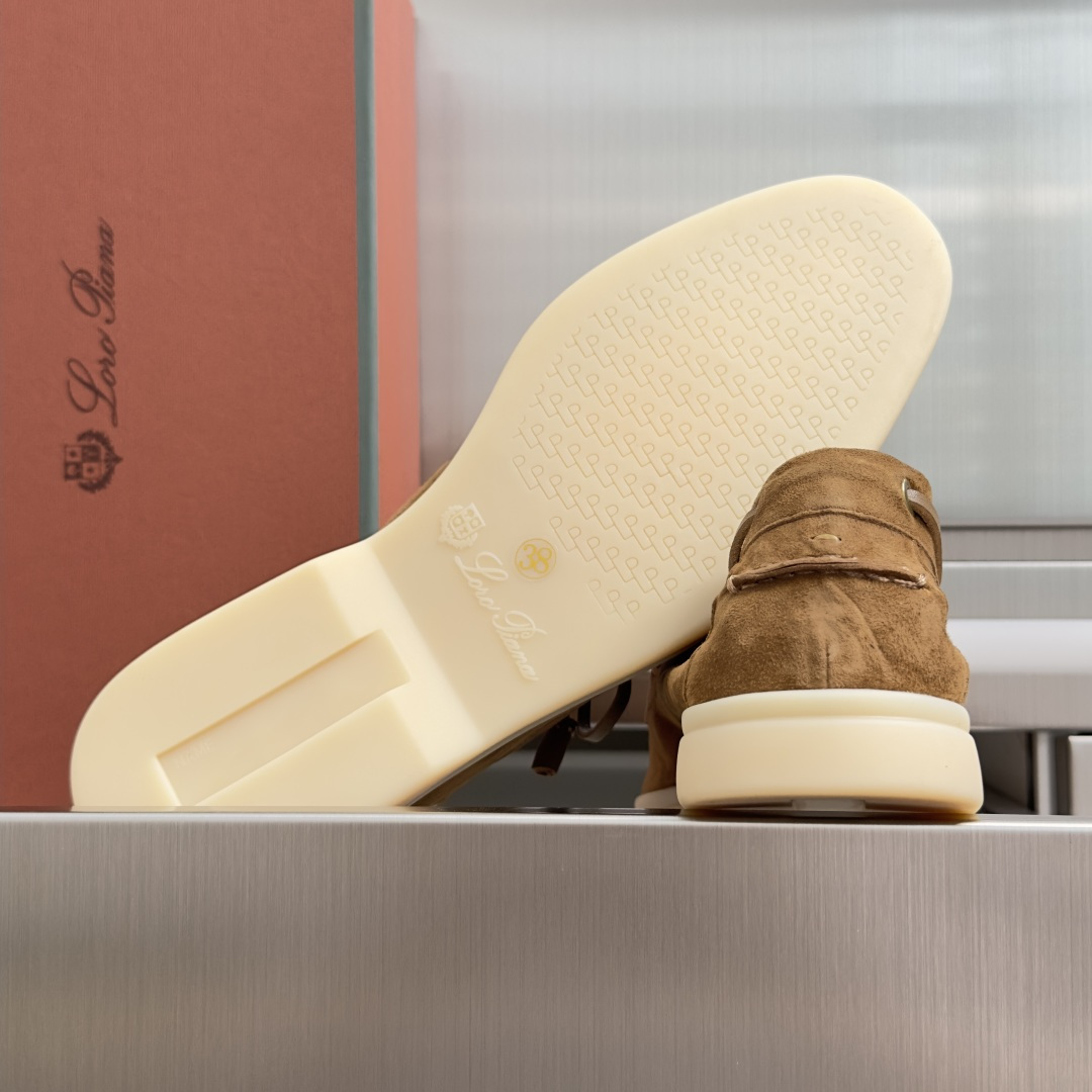 顶级版本：女款 Loro Piana 诺悠翩雅 Summer Walk系列 LP 老钱风 休闲 平底 乐福鞋  这款乐福