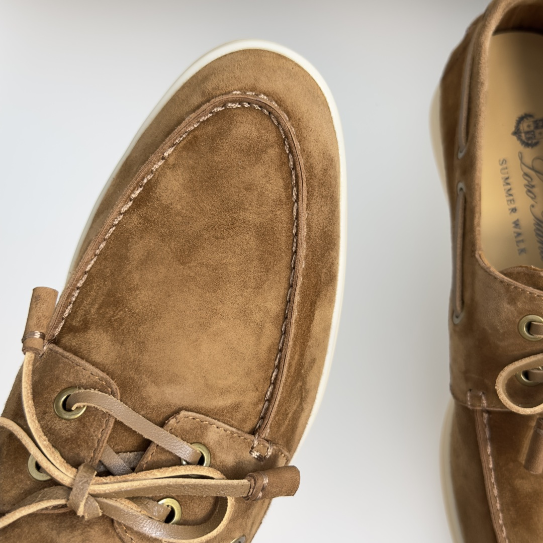 顶级版本：女款 Loro Piana 诺悠翩雅 Summer Walk系列 LP 老钱风 休闲 平底 乐福鞋  这款乐福