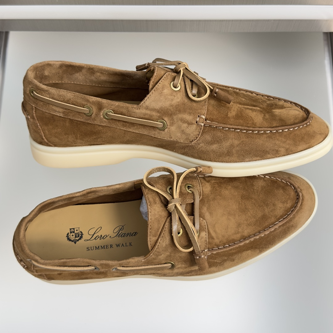顶级版本：女款 Loro Piana 诺悠翩雅 Summer Walk系列 LP 老钱风 休闲 平底 乐福鞋  这款乐福
