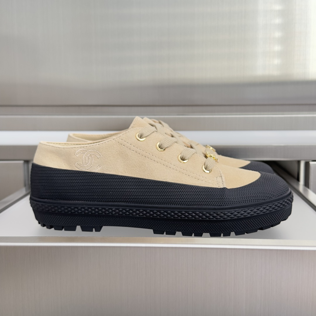 顶级版本：女款 Chanel 香奈儿26B 最新款 复古 厚底 休闲 运动鞋 原版购入开发 做货 小香 C家 专柜又一超
