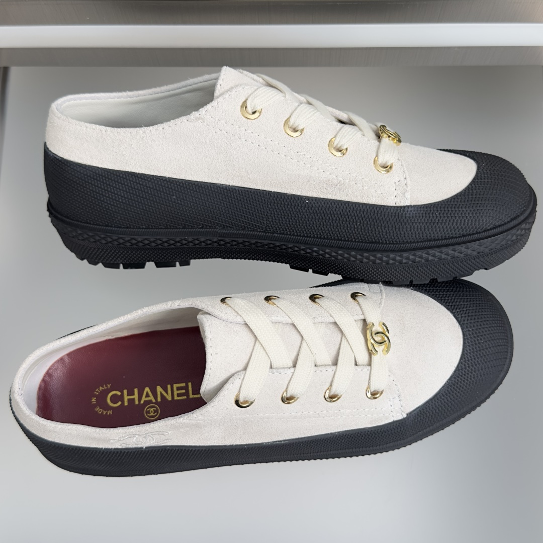 顶级版本：女款 Chanel 香奈儿26B 最新款 复古 厚底 休闲 运动鞋 原版购入开发 做货 小香 C家 专柜又一超