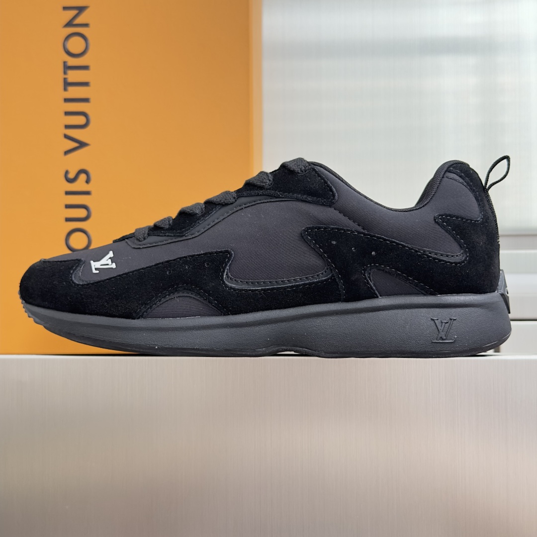 顶级版本：男款 LV路易威登L家 驴牌 最新Drop-400系列 休闲 运动鞋 LV Drop-400 运动鞋轻盈登场，