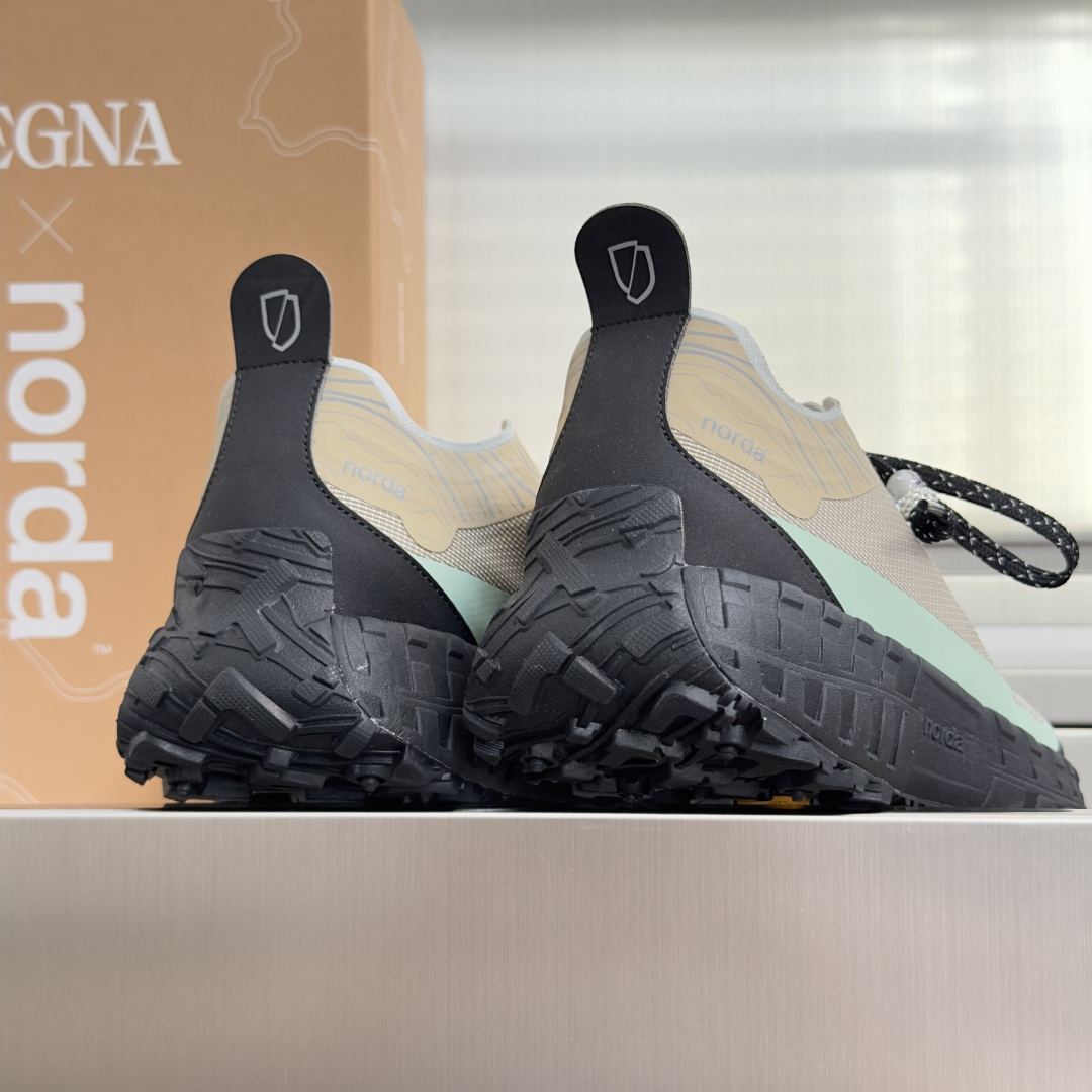 顶级版本：情侣款 ZEGNA x norda™杰尼亚 联名款 户外 越野 跑步鞋 休闲 运动鞋  杰尼亚 x norda