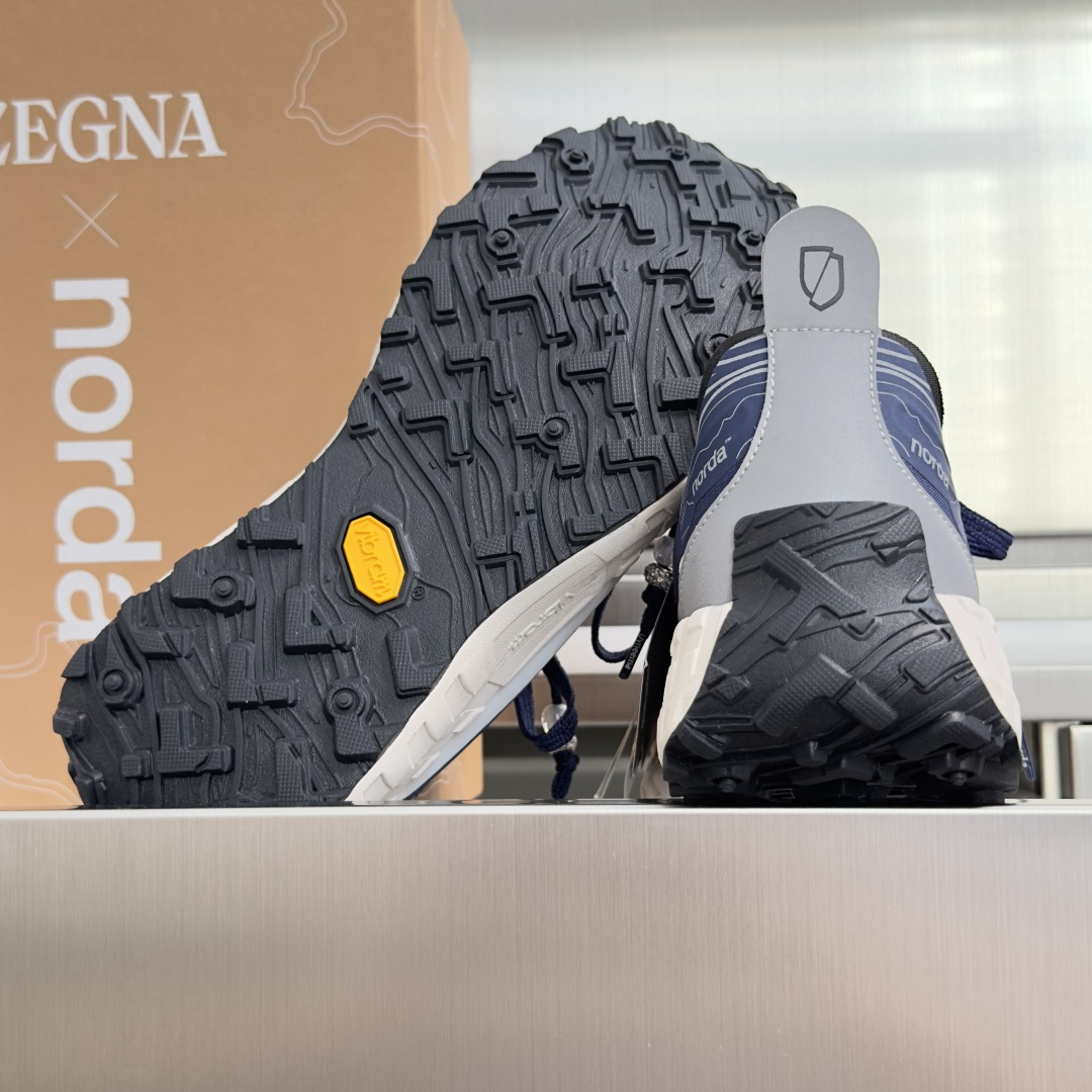 顶级版本：情侣款 ZEGNA x norda™杰尼亚 联名款 户外 越野 跑步鞋 休闲 运动鞋  杰尼亚 x norda