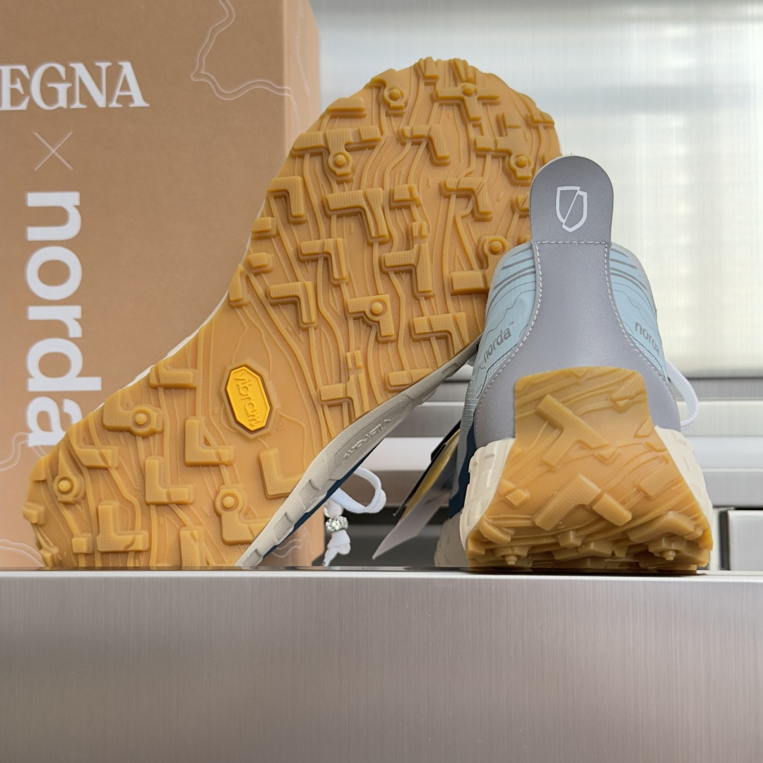 顶级版本：情侣款 ZEGNA x norda™杰尼亚 联名款 户外 越野 跑步鞋 休闲 运动鞋  杰尼亚 x norda