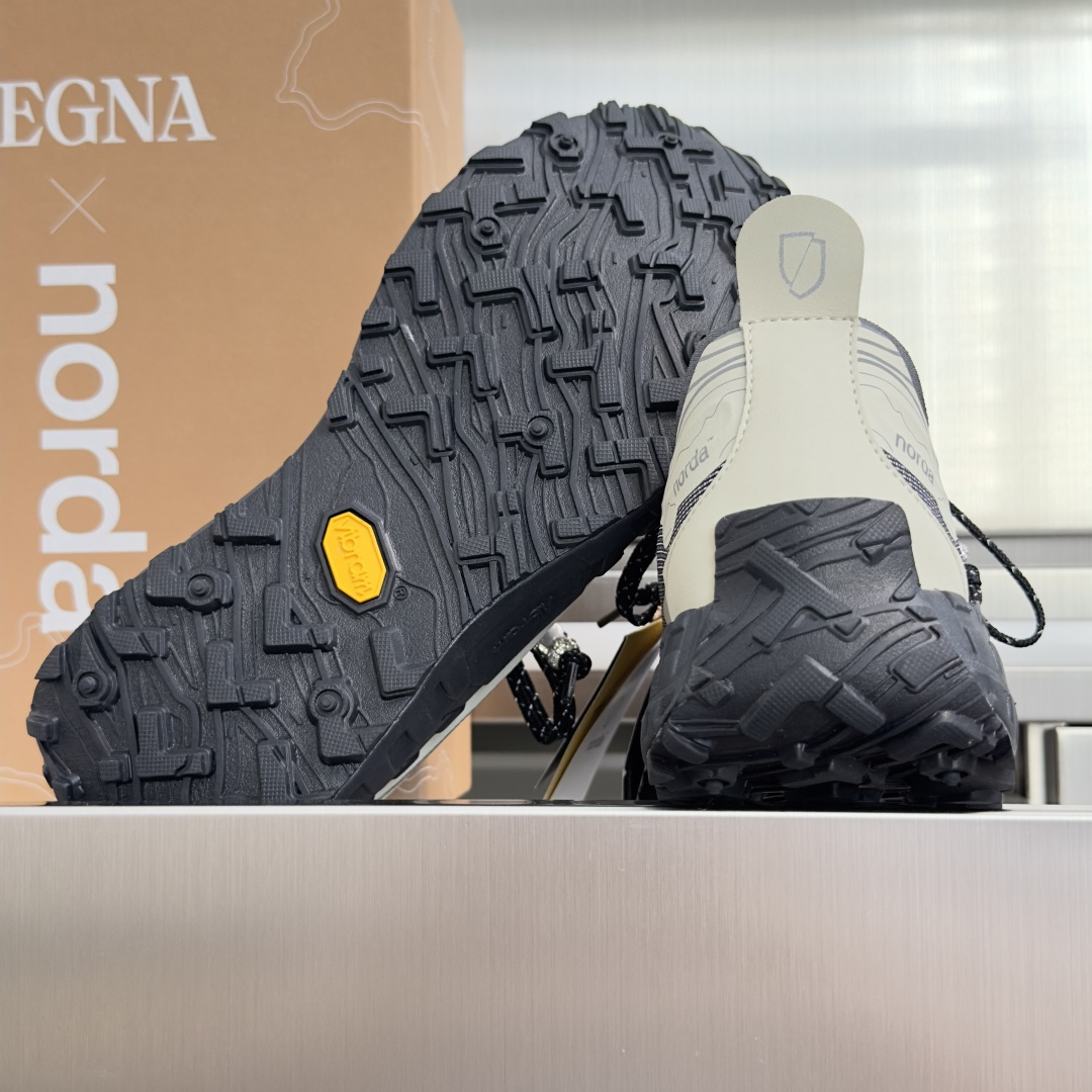 顶级版本：情侣款 ZEGNA x norda™杰尼亚 联名款 户外 越野 跑步鞋 休闲 运动鞋  杰尼亚 x norda