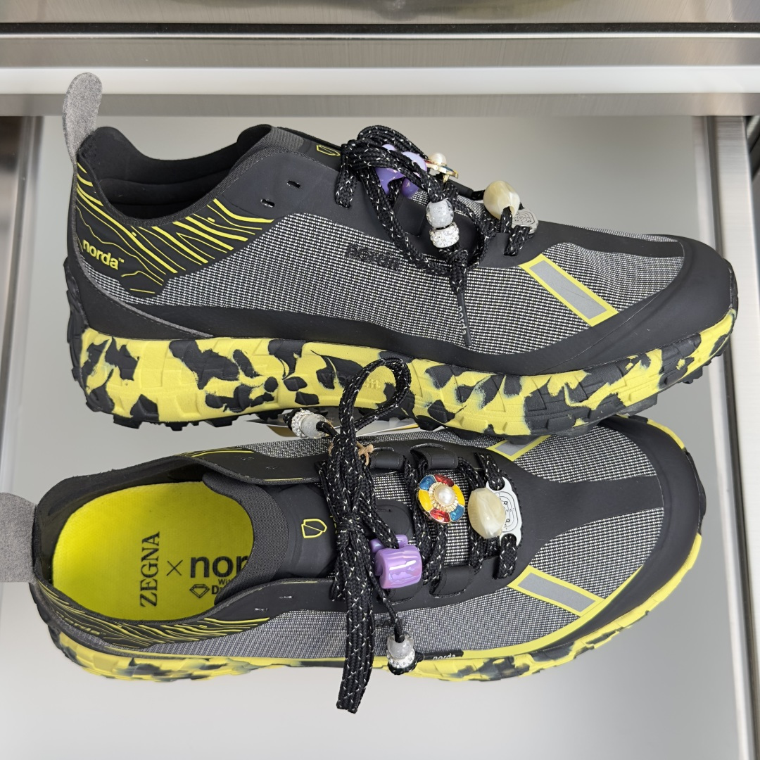 顶级版本：情侣款 ZEGNA x norda™杰尼亚 联名款 户外 越野 跑步鞋 休闲 运动鞋  杰尼亚 x norda
