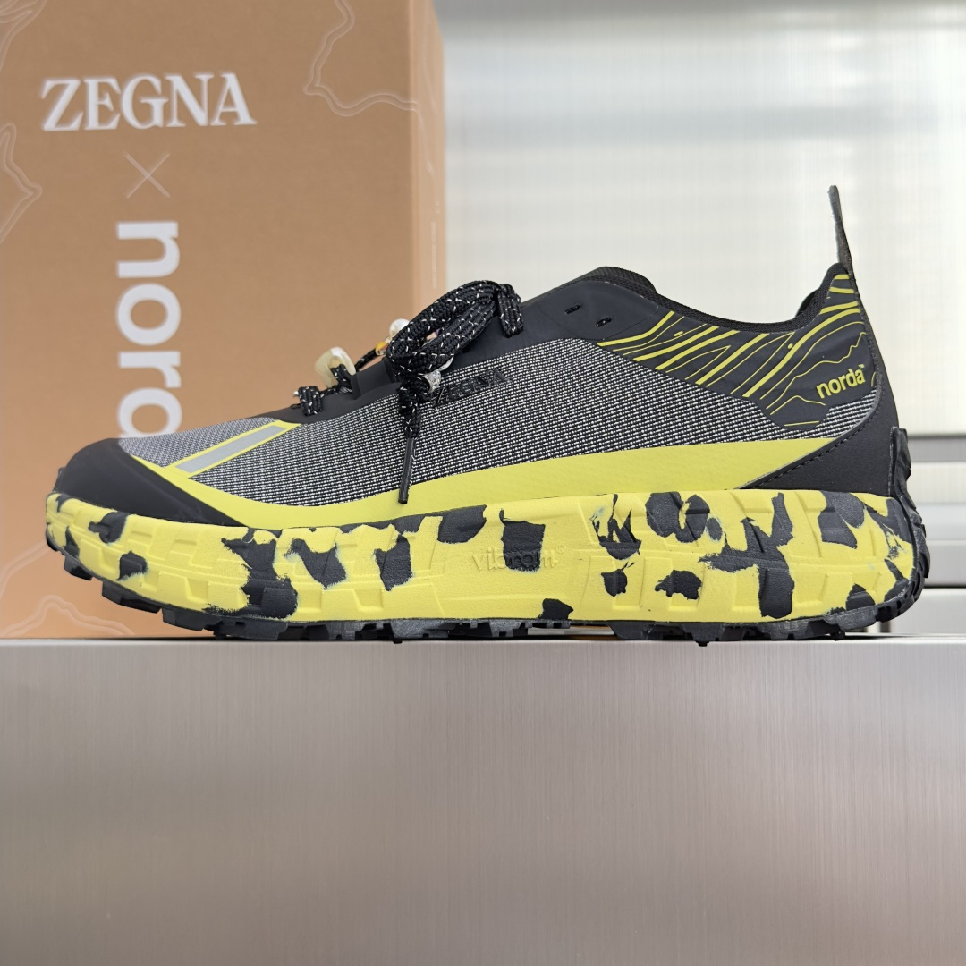 顶级版本：情侣款 ZEGNA x norda™杰尼亚 联名款 户外 越野 跑步鞋 休闲 运动鞋  杰尼亚 x norda