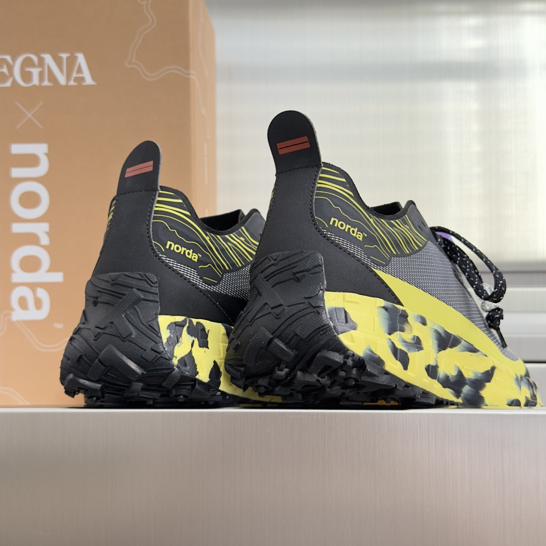 顶级版本：情侣款 ZEGNA x norda™杰尼亚 联名款 户外 越野 跑步鞋 休闲 运动鞋  杰尼亚 x norda