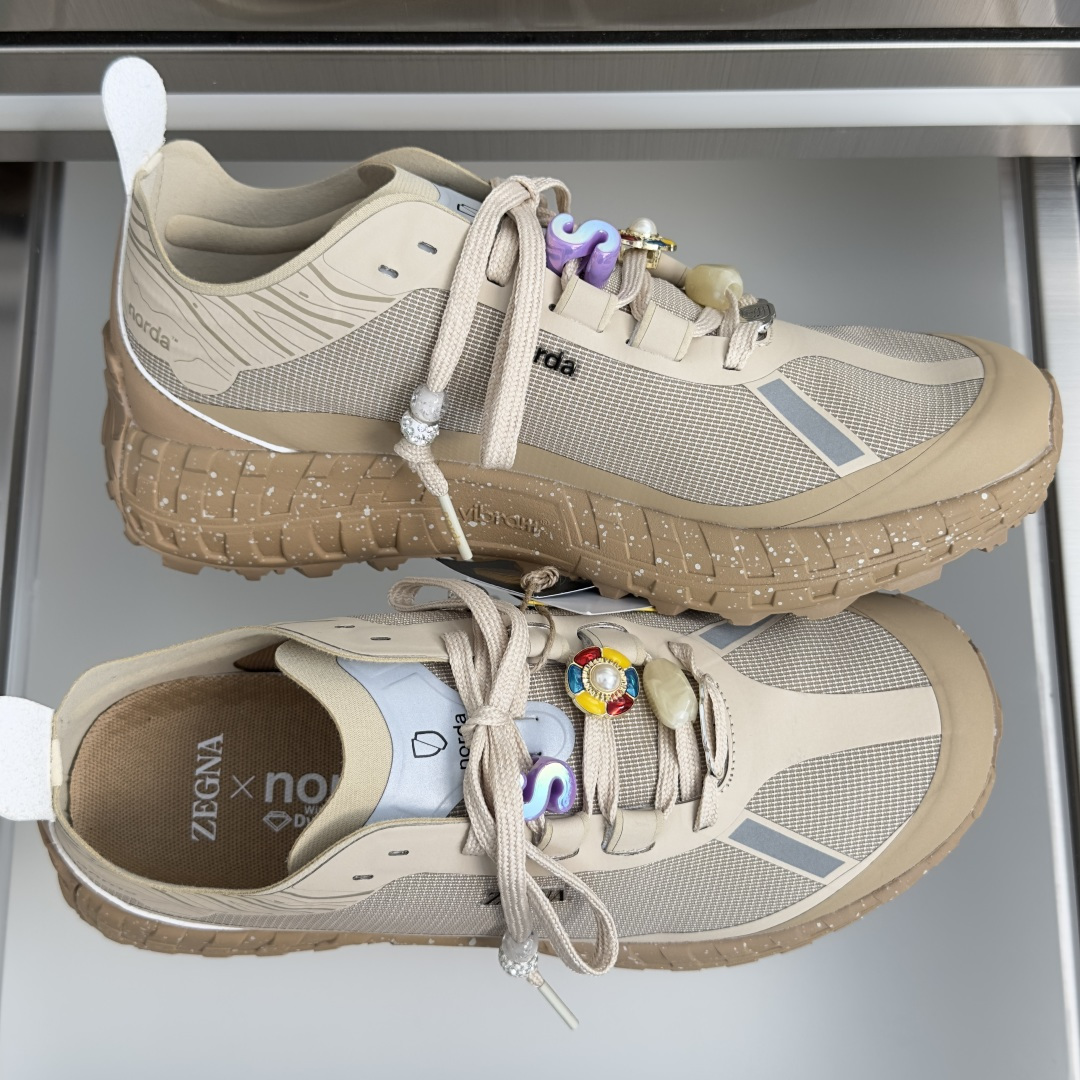 顶级版本：情侣款 ZEGNA x norda™杰尼亚 联名款 户外 越野 跑步鞋 休闲 运动鞋  杰尼亚 x norda