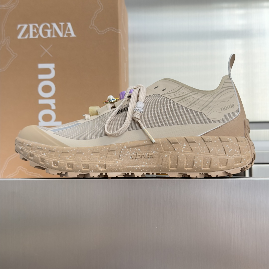 顶级版本：情侣款 ZEGNA x norda™杰尼亚 联名款 户外 越野 跑步鞋 休闲 运动鞋  杰尼亚 x norda
