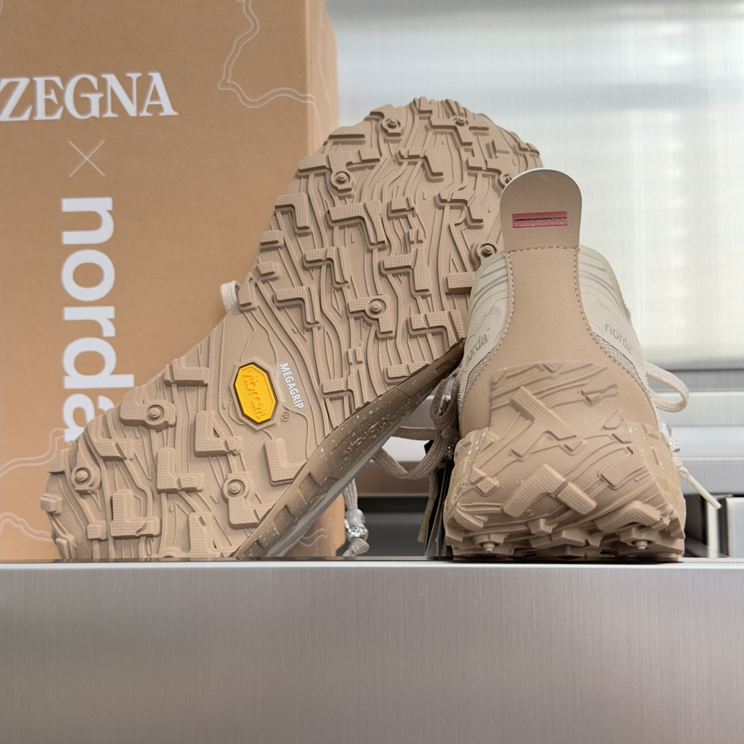 顶级版本：情侣款 ZEGNA x norda™杰尼亚 联名款 户外 越野 跑步鞋 休闲 运动鞋  杰尼亚 x norda