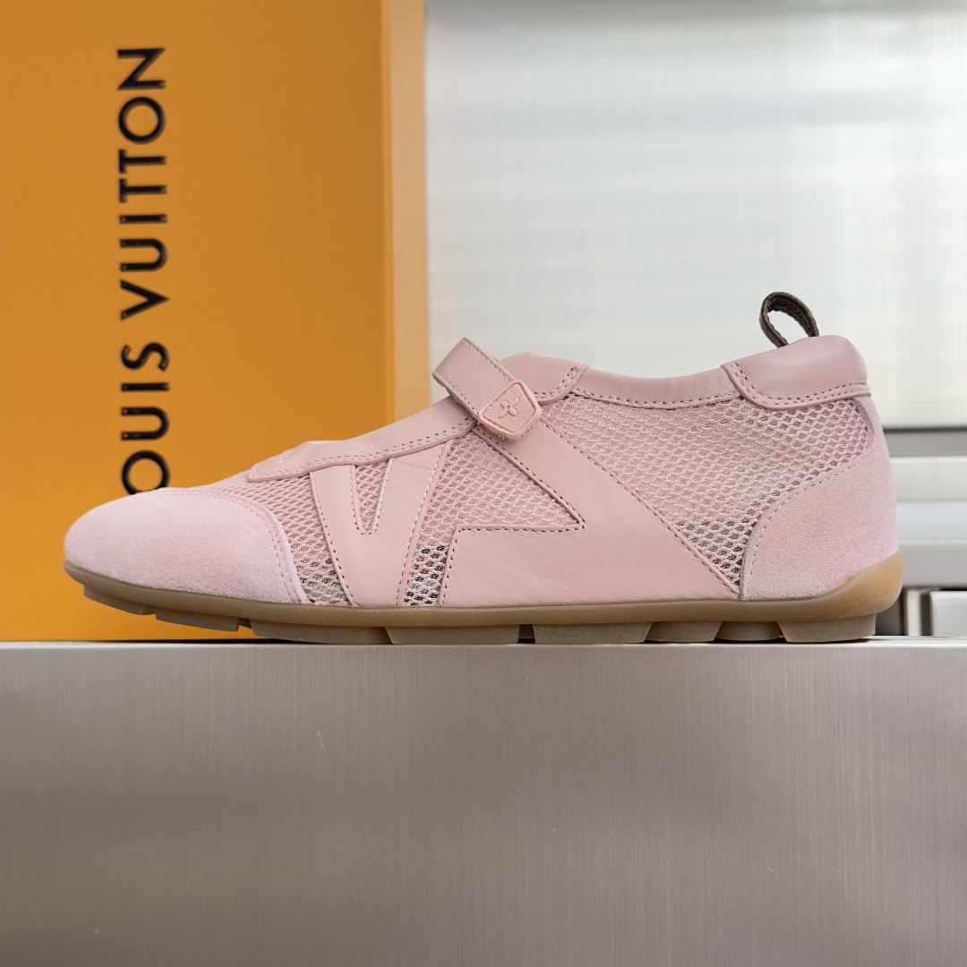 顶级版本：女款 LV路易威登 L家 驴牌 最新Sneakerina系列 黑白 熊猫配色  玛丽珍 芭蕾运动鞋 德训鞋 休