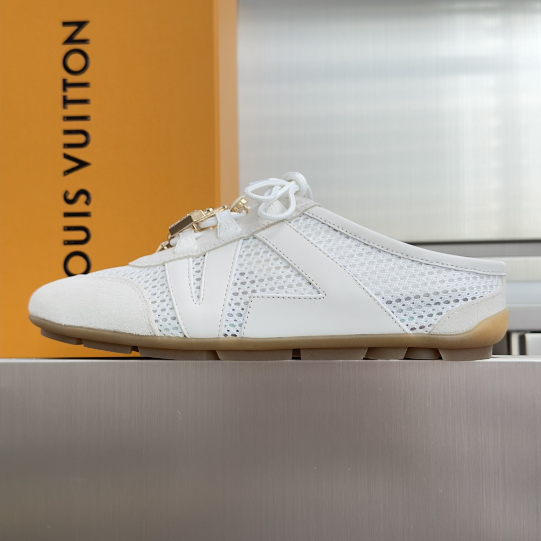 顶级版本：女款 LV路易威登 L家 驴牌 最新Sneakerina系列 黑白 熊猫配色  玛丽珍 芭蕾运动鞋 德训鞋 休