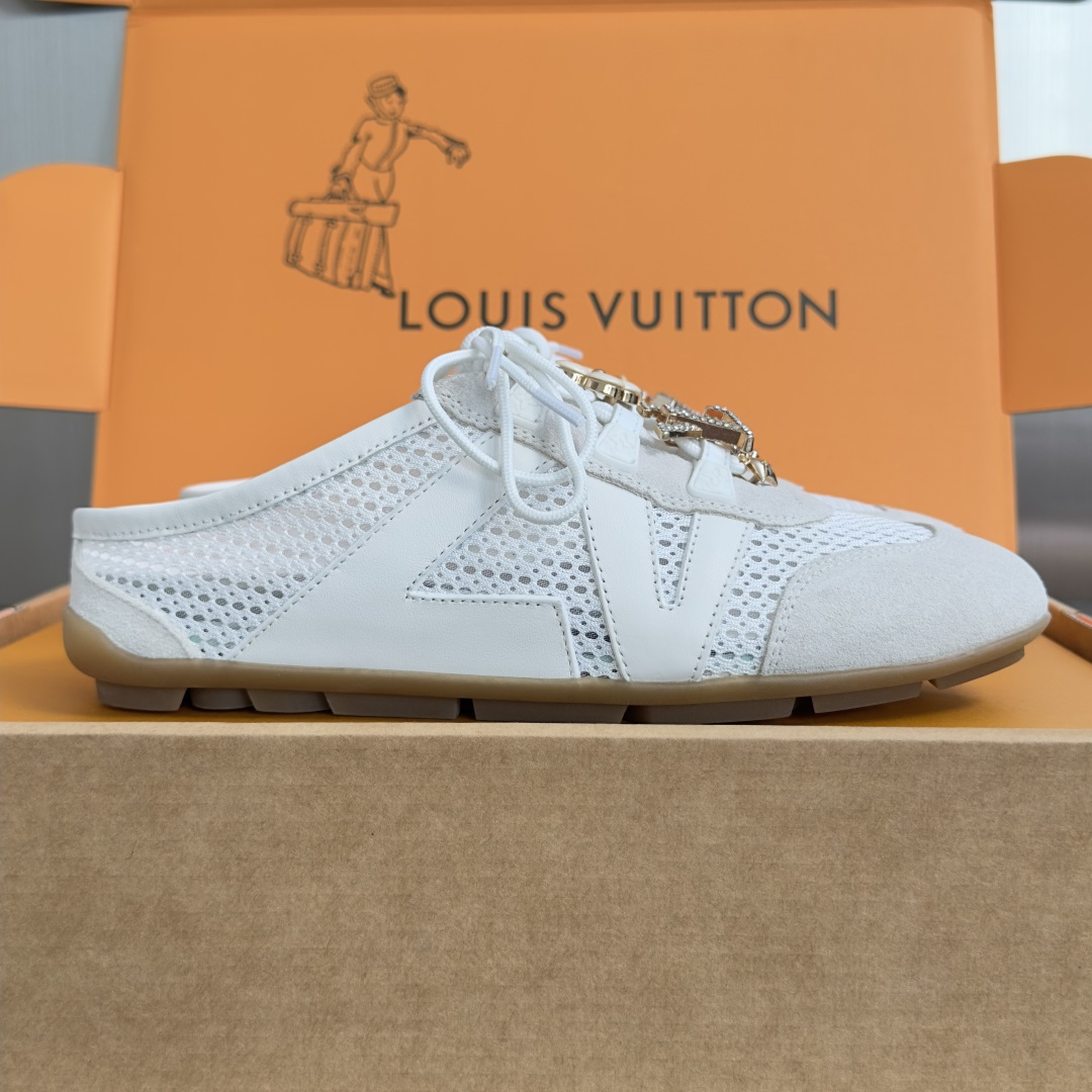 顶级版本：女款 LV路易威登 L家 驴牌 最新Sneakerina系列 黑白 熊猫配色  玛丽珍 芭蕾运动鞋 德训鞋 休