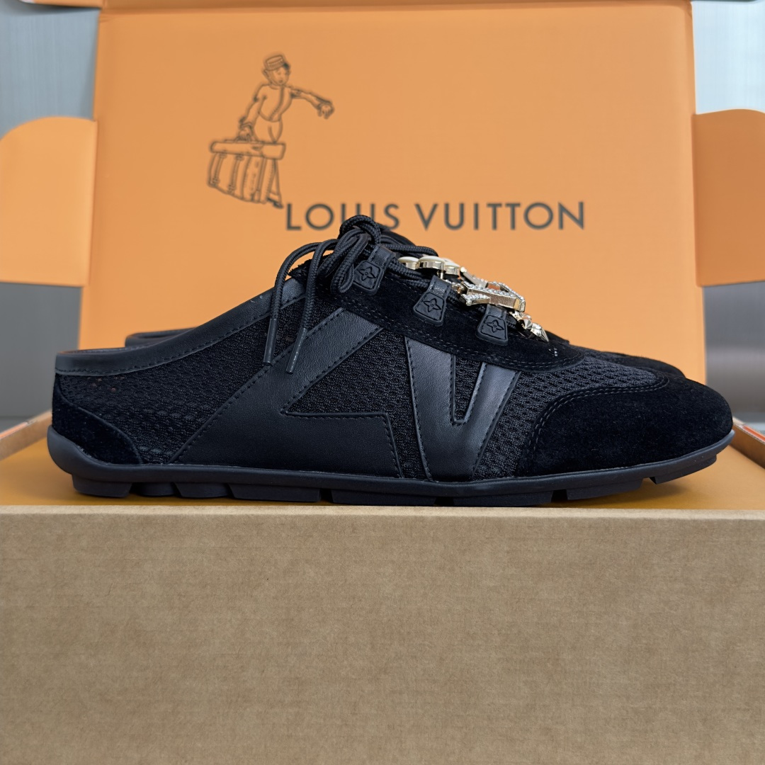顶级版本：女款 LV路易威登 L家 驴牌 最新Sneakerina系列 黑白 熊猫配色  玛丽珍 芭蕾运动鞋 德训鞋 休