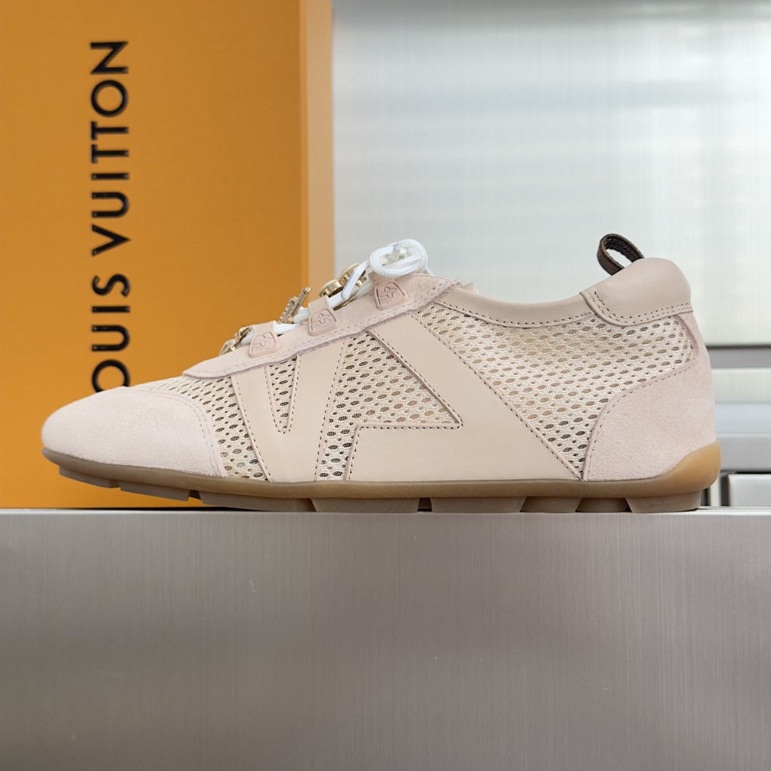 顶级版本：女款 LV路易威登 L家 驴牌 最新Sneakerina系列 黑白 熊猫配色  玛丽珍 芭蕾运动鞋 德训鞋 休