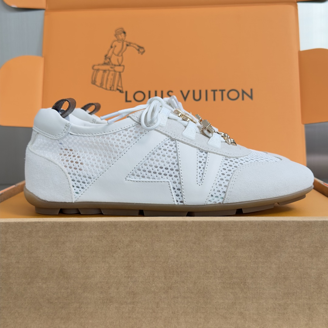 顶级版本：女款 LV路易威登 L家 驴牌 最新Sneakerina系列 黑白 熊猫配色  玛丽珍 芭蕾运动鞋 德训鞋 休