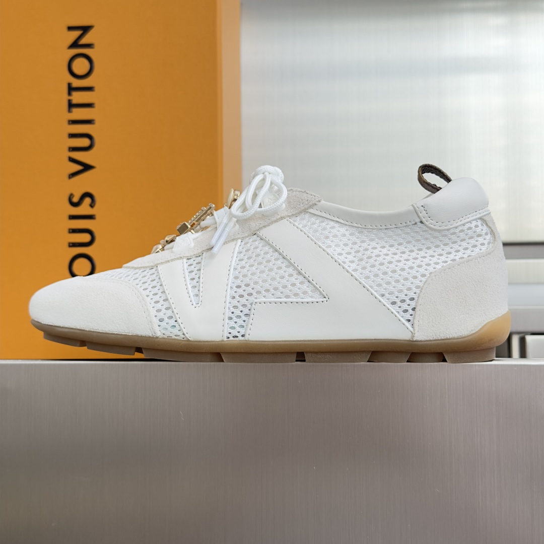 顶级版本：女款 LV路易威登 L家 驴牌 最新Sneakerina系列 黑白 熊猫配色  玛丽珍 芭蕾运动鞋 德训鞋 休