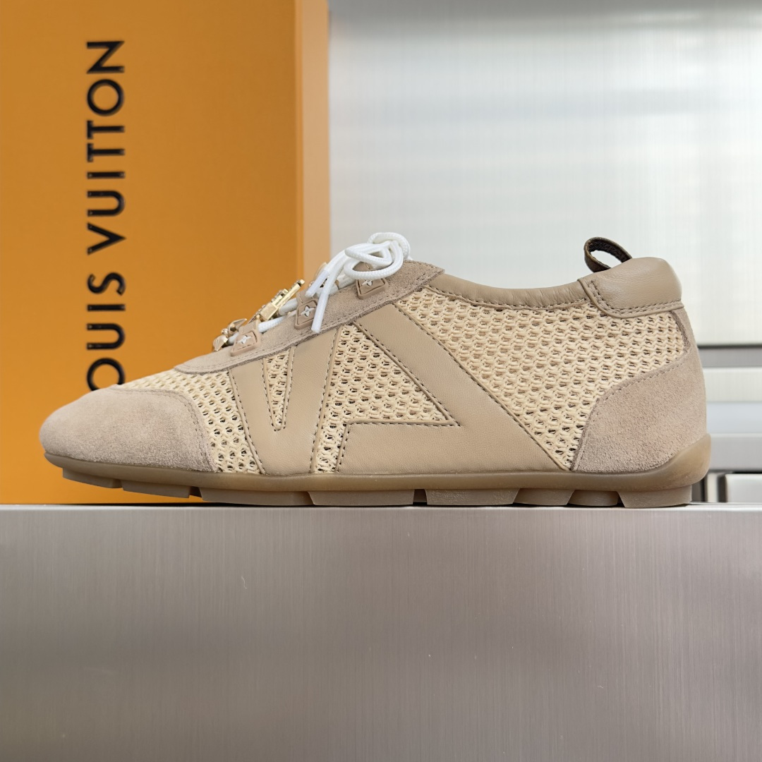 顶级版本：女款 LV路易威登 L家 驴牌 最新Sneakerina系列 黑白 熊猫配色  玛丽珍 芭蕾运动鞋 德训鞋 休
