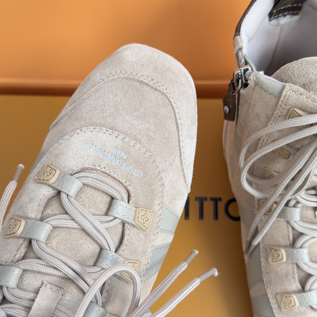 顶级版本：女款 LV路易威登 L家 驴牌 最新Sneakerina系列 及踝靴 休闲 运动鞋 拳击鞋 本款 LV Sne