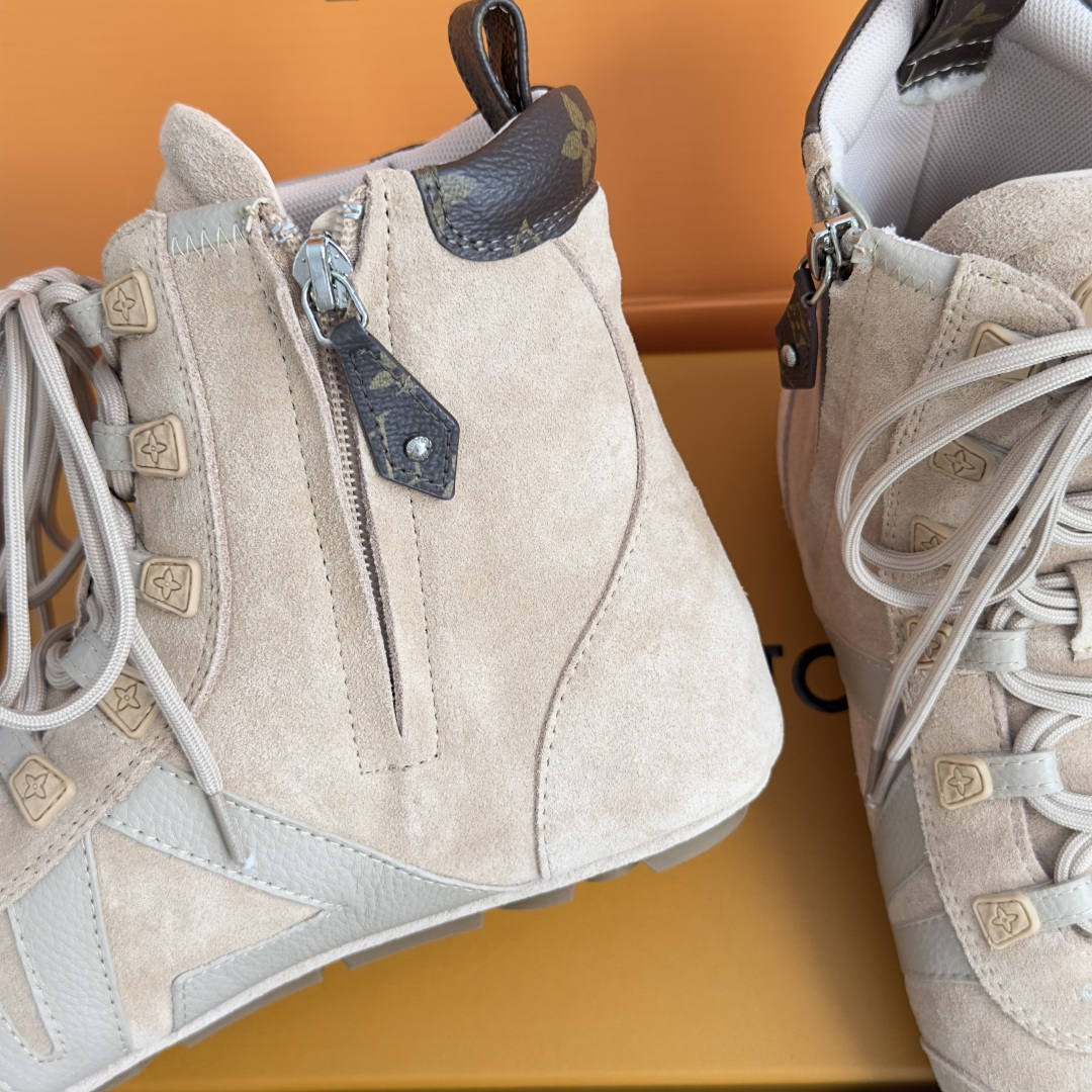 顶级版本：女款 LV路易威登 L家 驴牌 最新Sneakerina系列 及踝靴 休闲 运动鞋 拳击鞋 本款 LV Sne