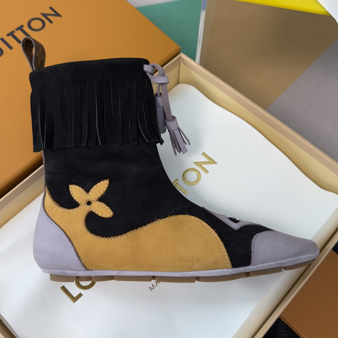 顶级版本：女款 LV路易威登 L家 驴牌 最新Sneakerina系列 及踝靴 休闲 运动鞋 拳击鞋 本款 LV Sne