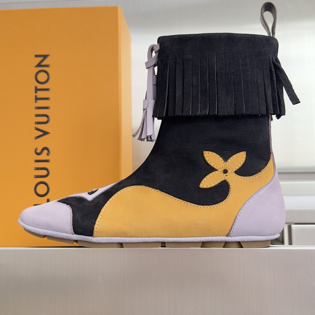 顶级版本：女款 LV路易威登 L家 驴牌 最新Sneakerina系列 及踝靴 休闲 运动鞋 拳击鞋 本款 LV Sne