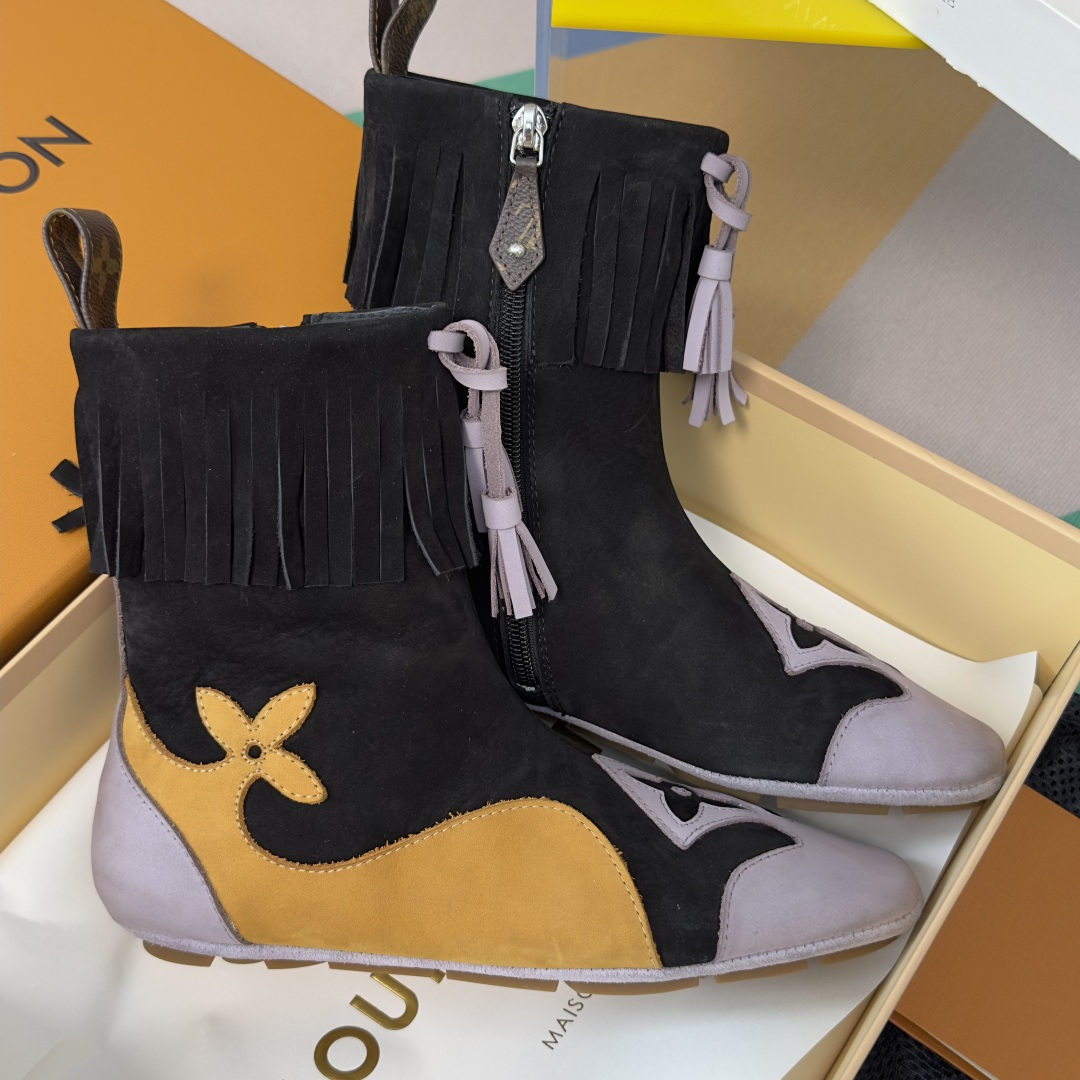 顶级版本：女款 LV路易威登 L家 驴牌 最新Sneakerina系列 及踝靴 休闲 运动鞋 拳击鞋 本款 LV Sne